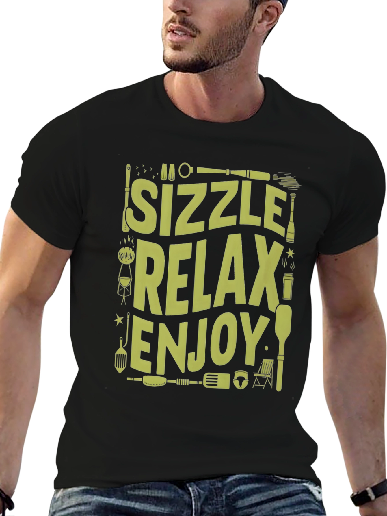Sizzle Relax Enjoy Graphic T-Shirt