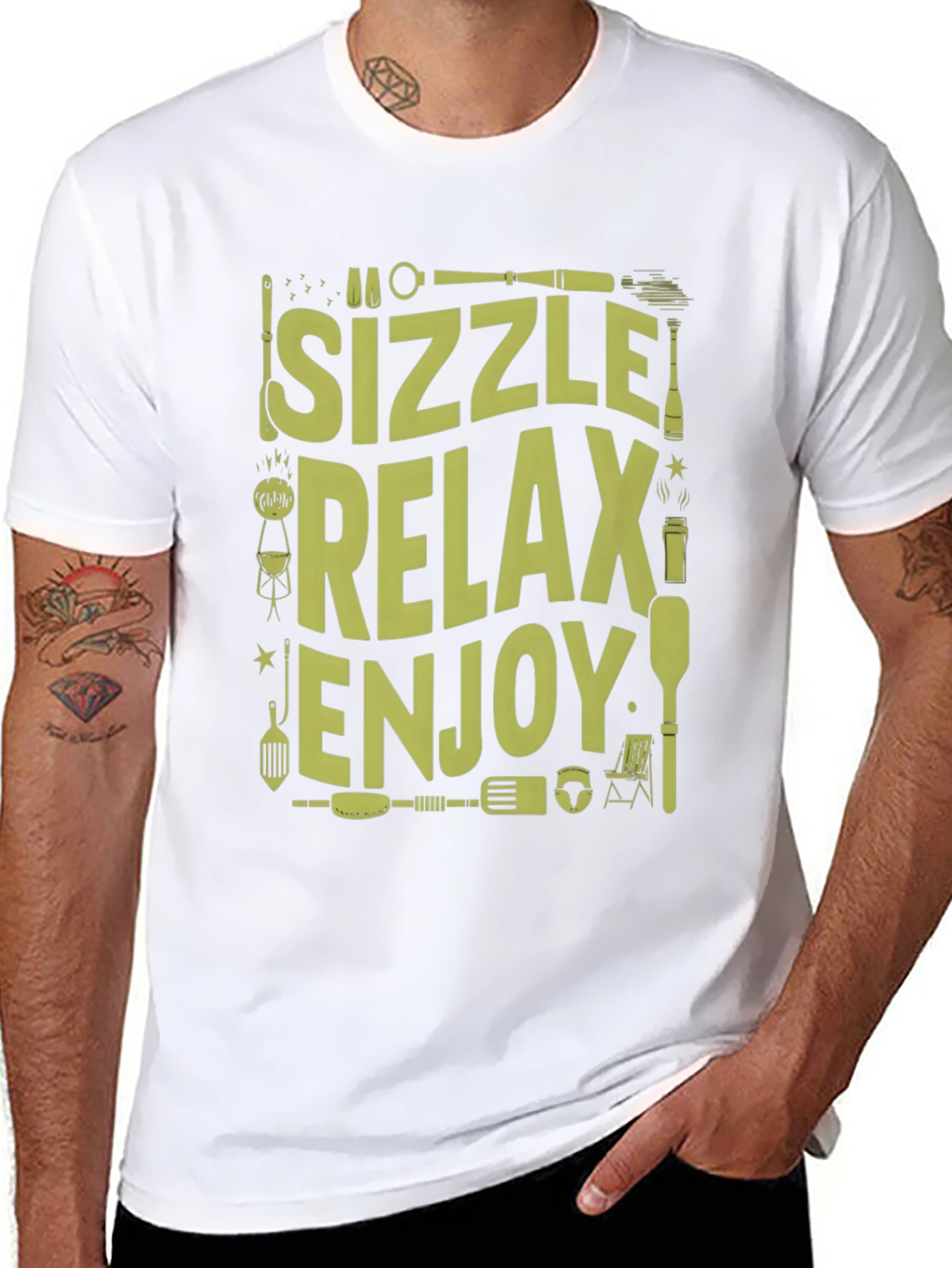 Sizzle Relax Enjoy Graphic T-Shirt
