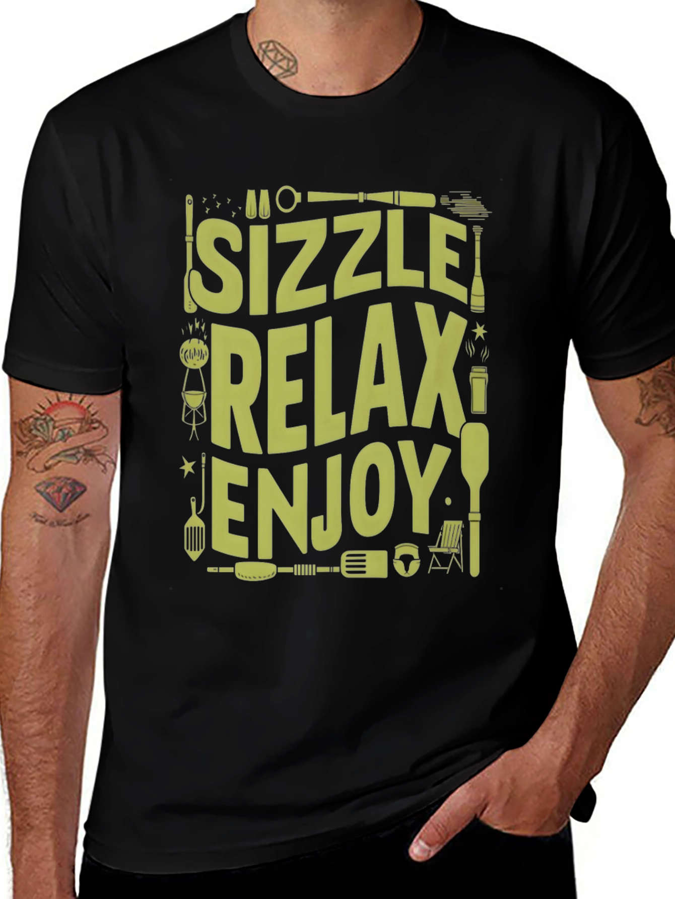 Sizzle Relax Enjoy Graphic T-Shirt