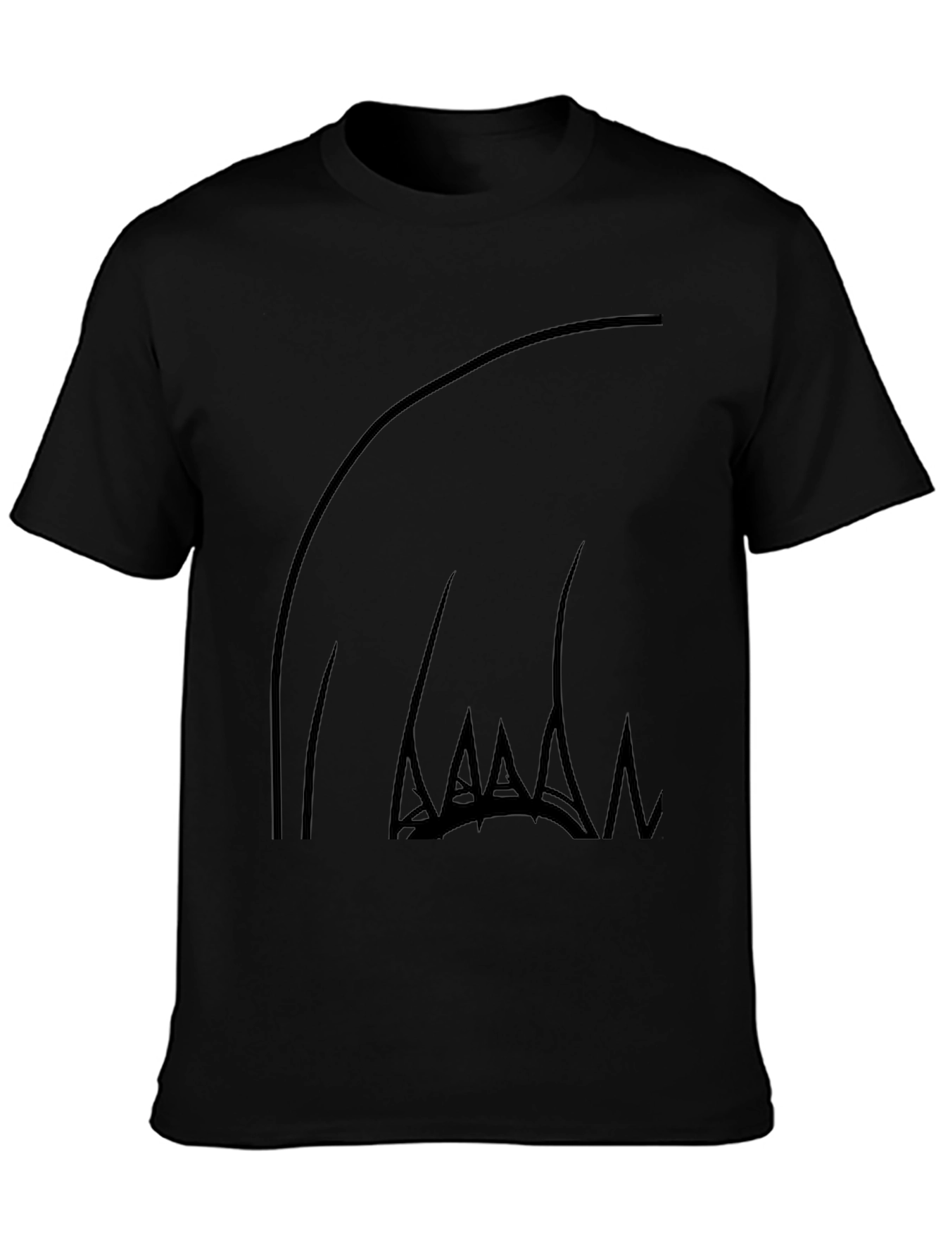 Abstract Claw Graphic Black T-Shirt