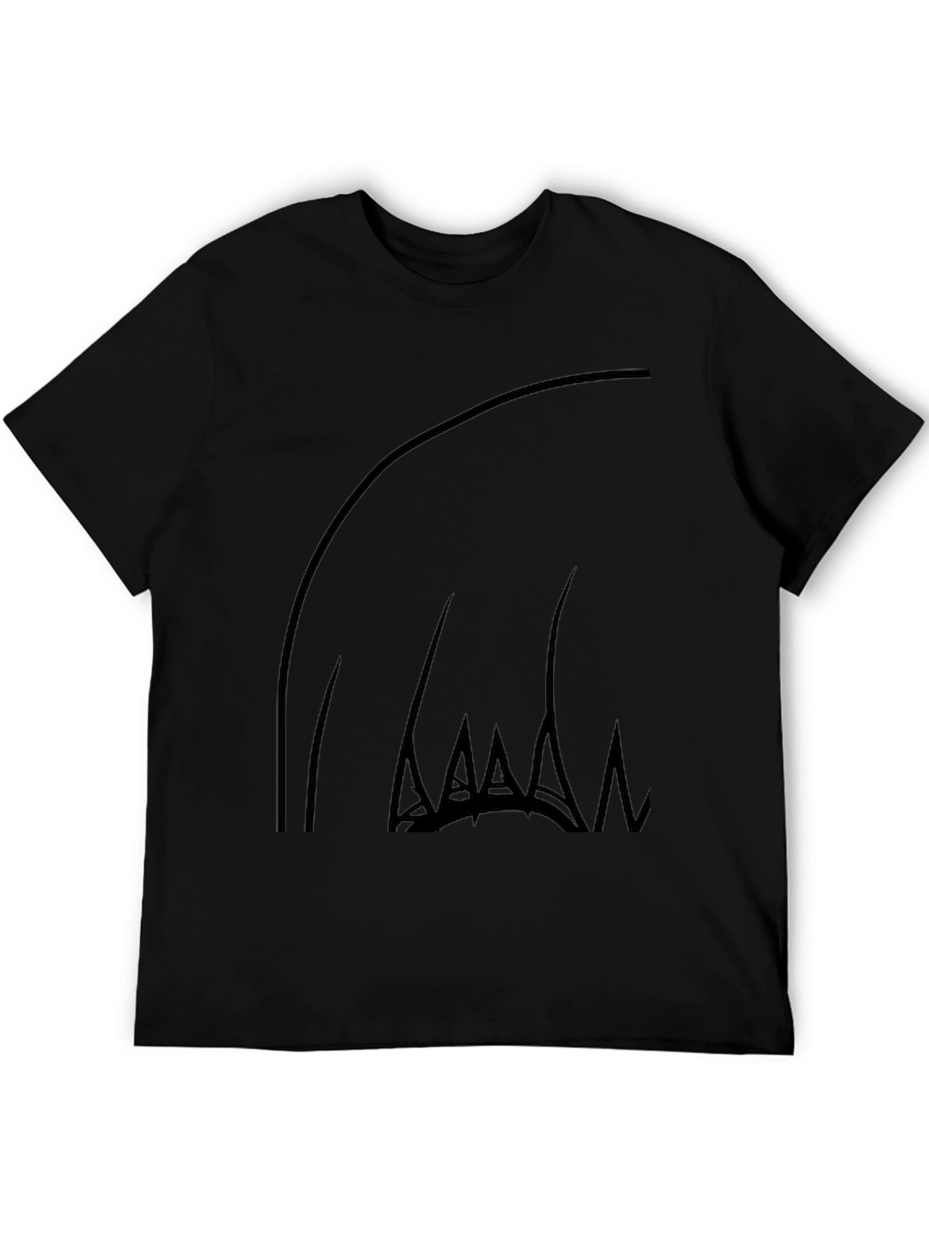 Abstract Claw Graphic Black T-Shirt