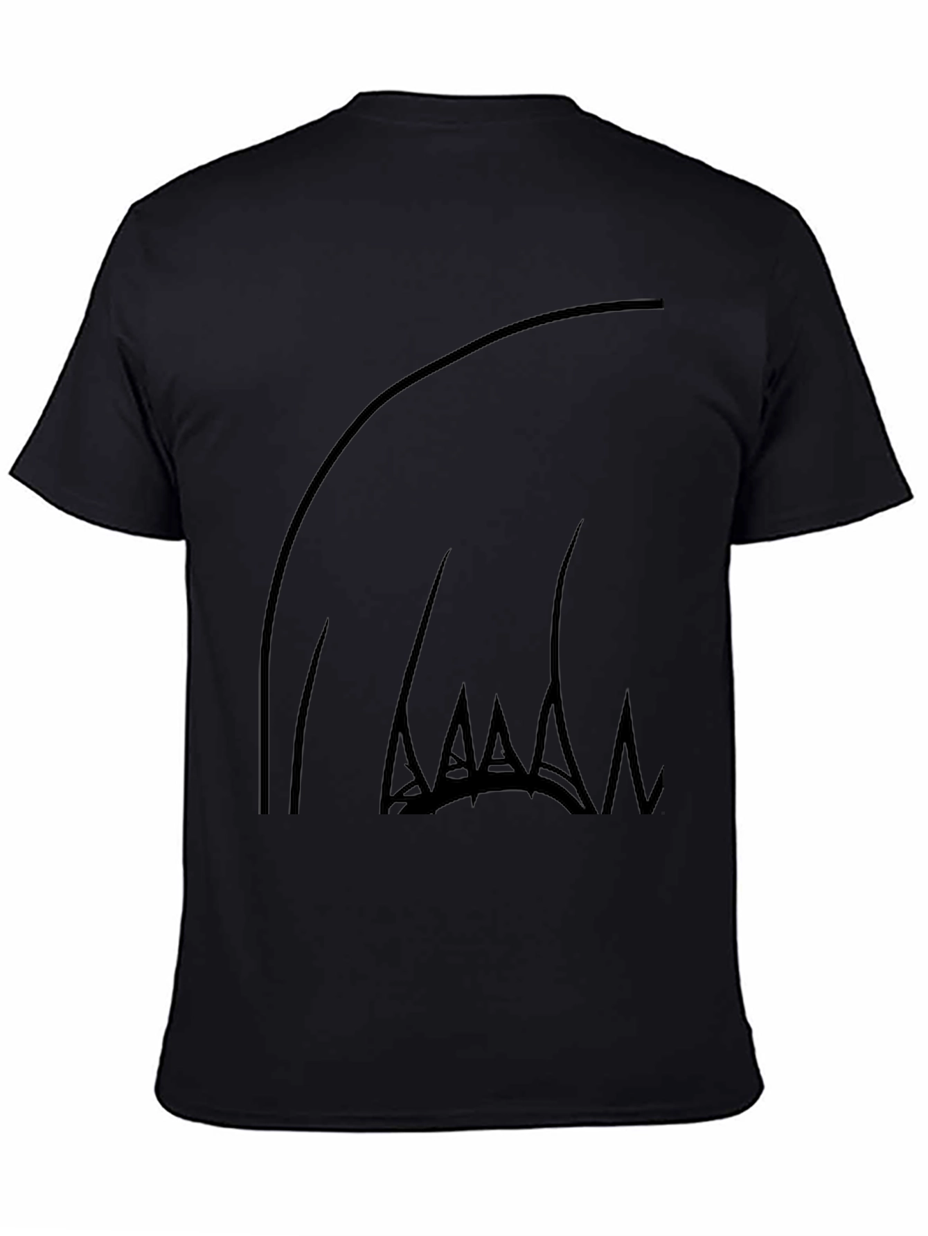 Abstract Claw Graphic Black T-Shirt