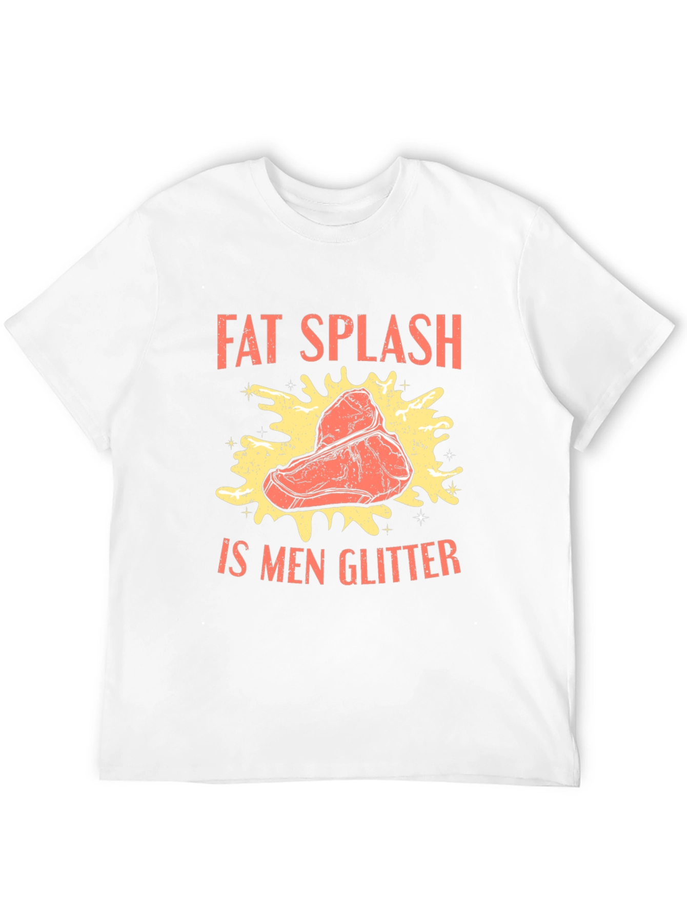 Fat Splash is Men Glitter T-Shirt