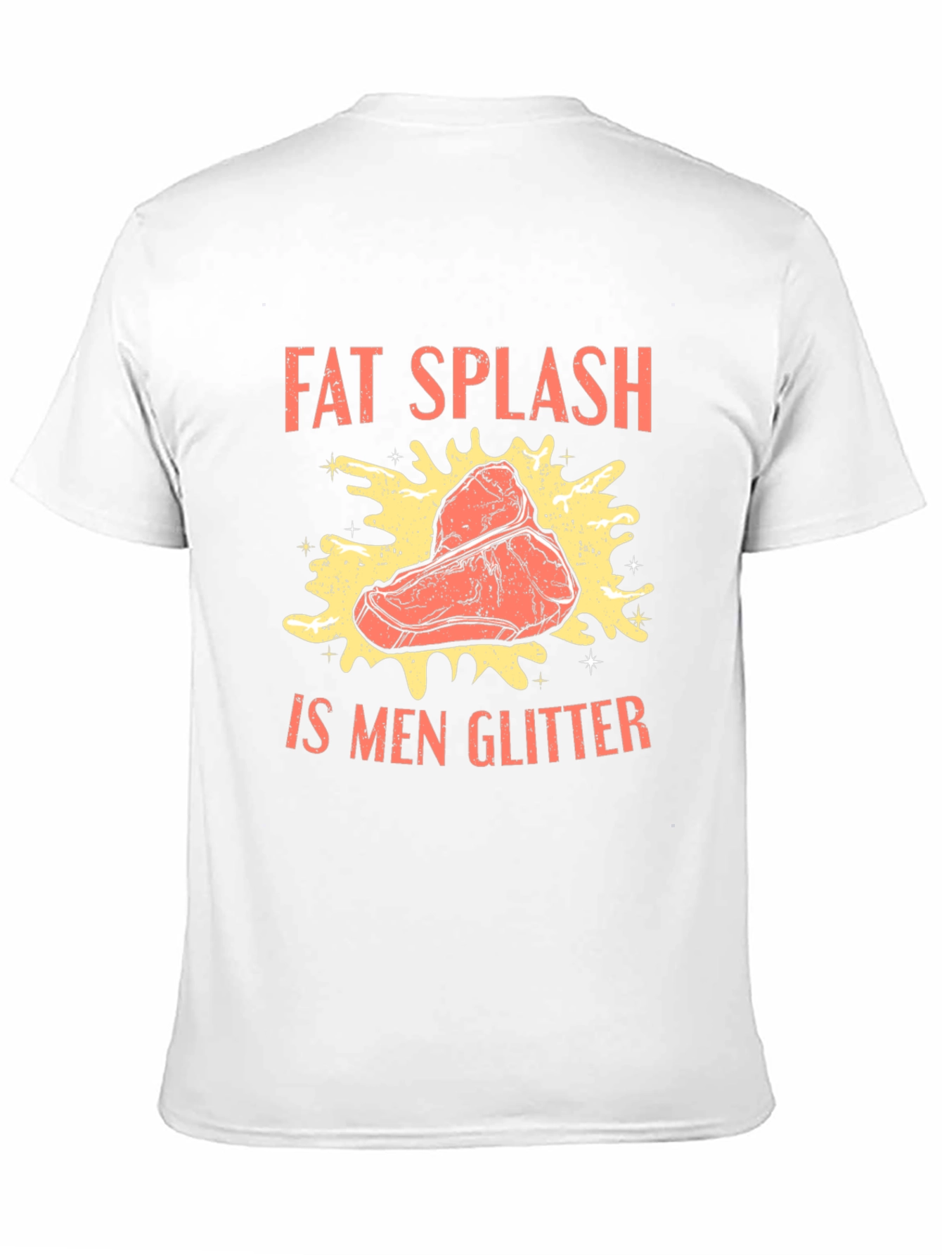 Fat Splash is Men Glitter T-Shirt