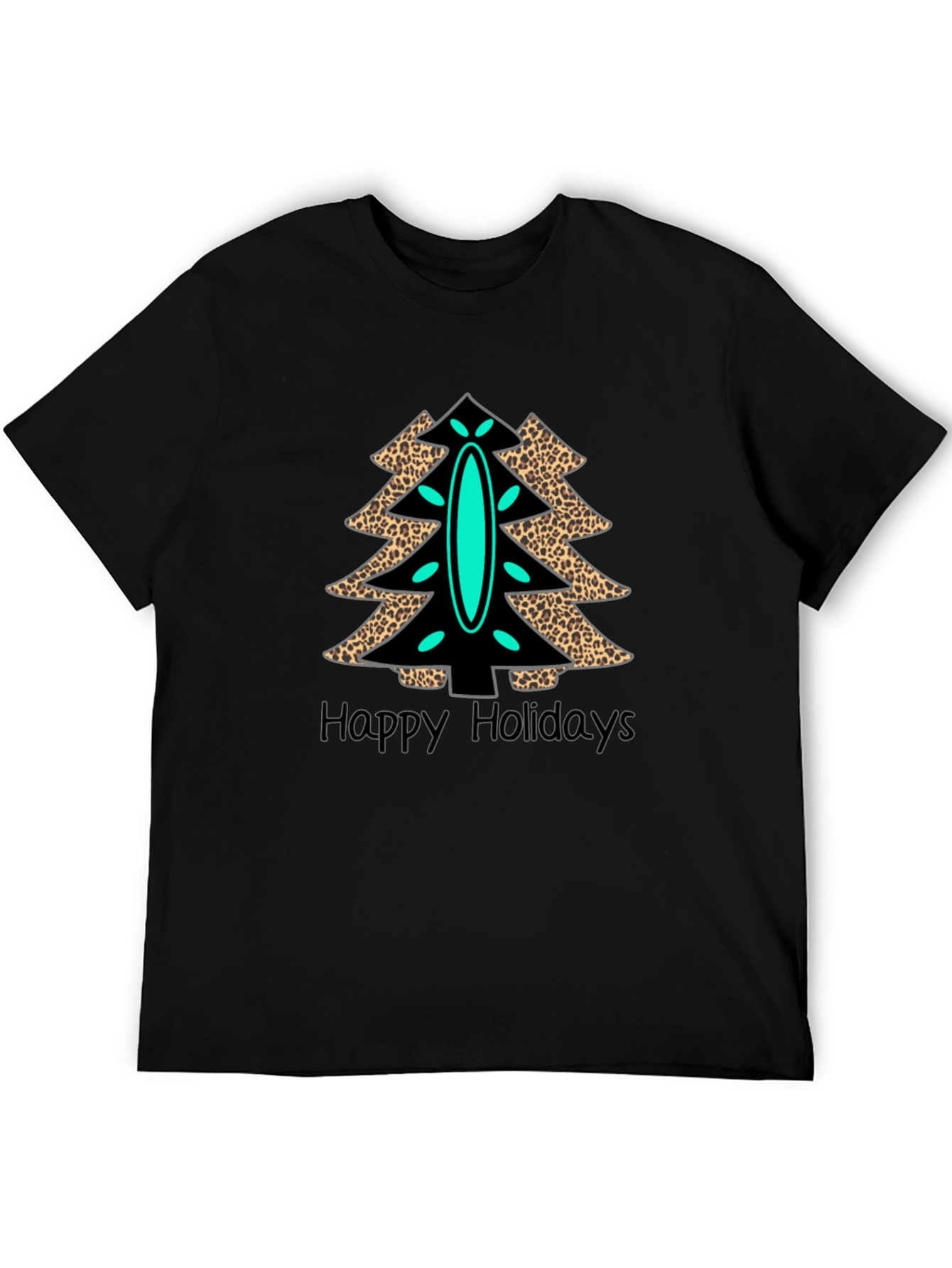 Holiday Leopard Christmas Tree T-Shirt