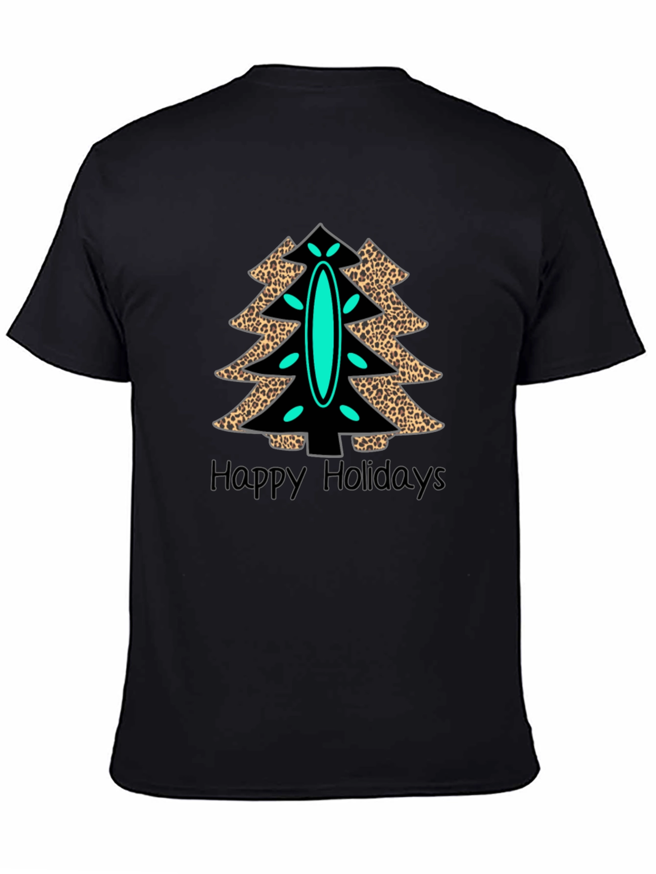 Holiday Leopard Christmas Tree T-Shirt