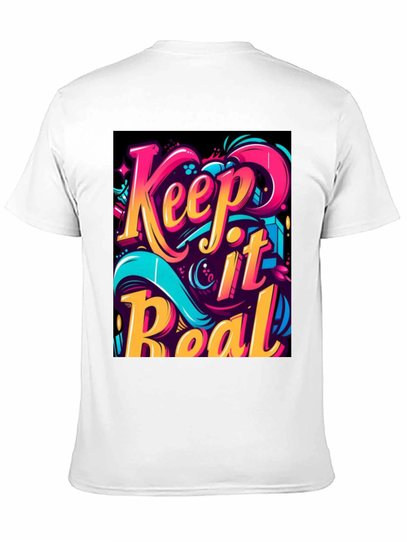 Keep it Real Graphic Tee - Mens Black T-Shirt