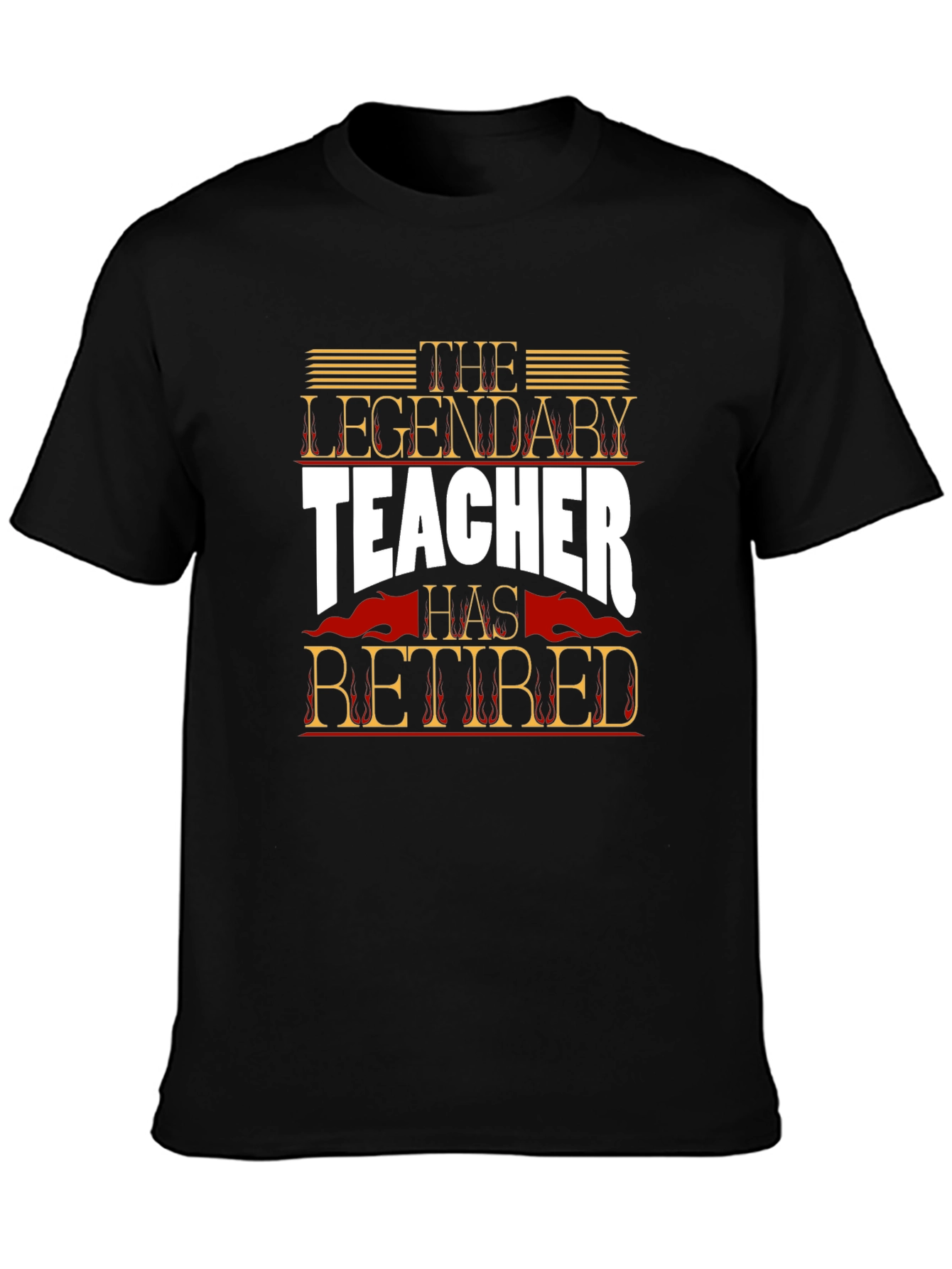 The Legendary Teacher Retired Graphic T-Shirt