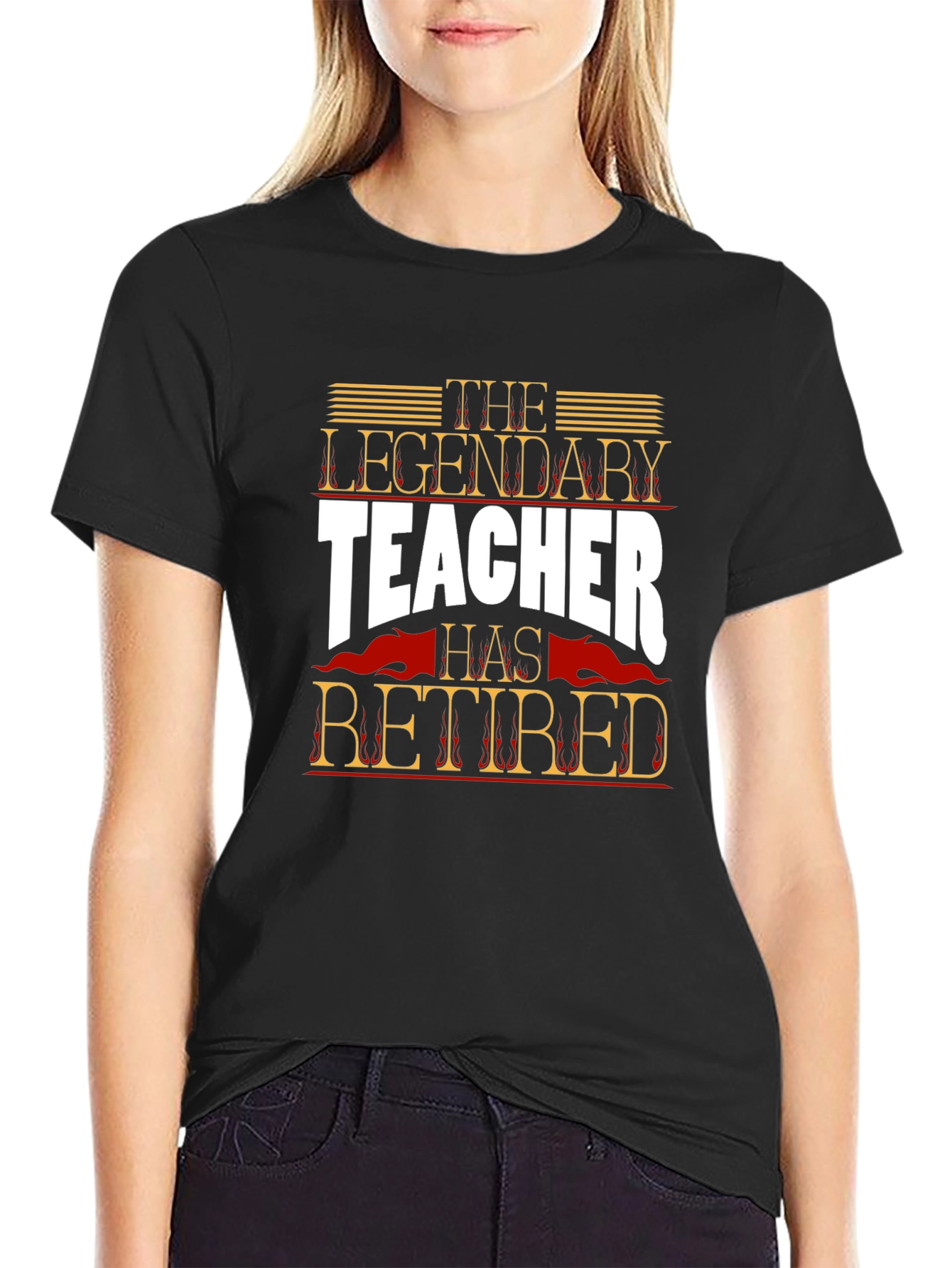 The Legendary Teacher Retired Graphic T-Shirt