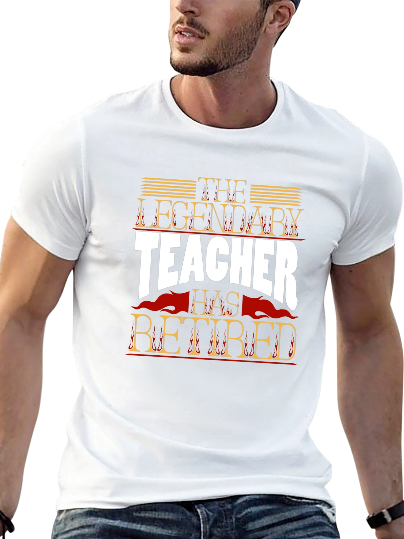 The Legendary Teacher Retired Graphic T-Shirt