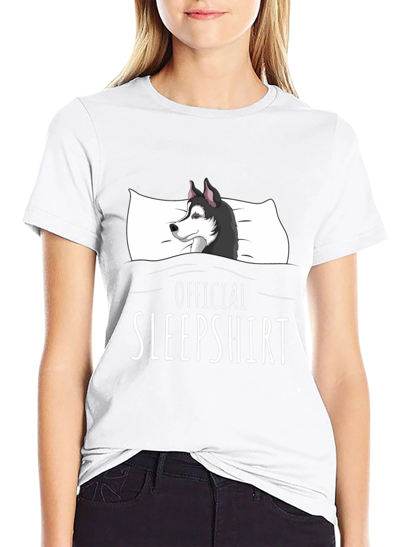 Official Sleepshirt Husky Graphic T-Shirt