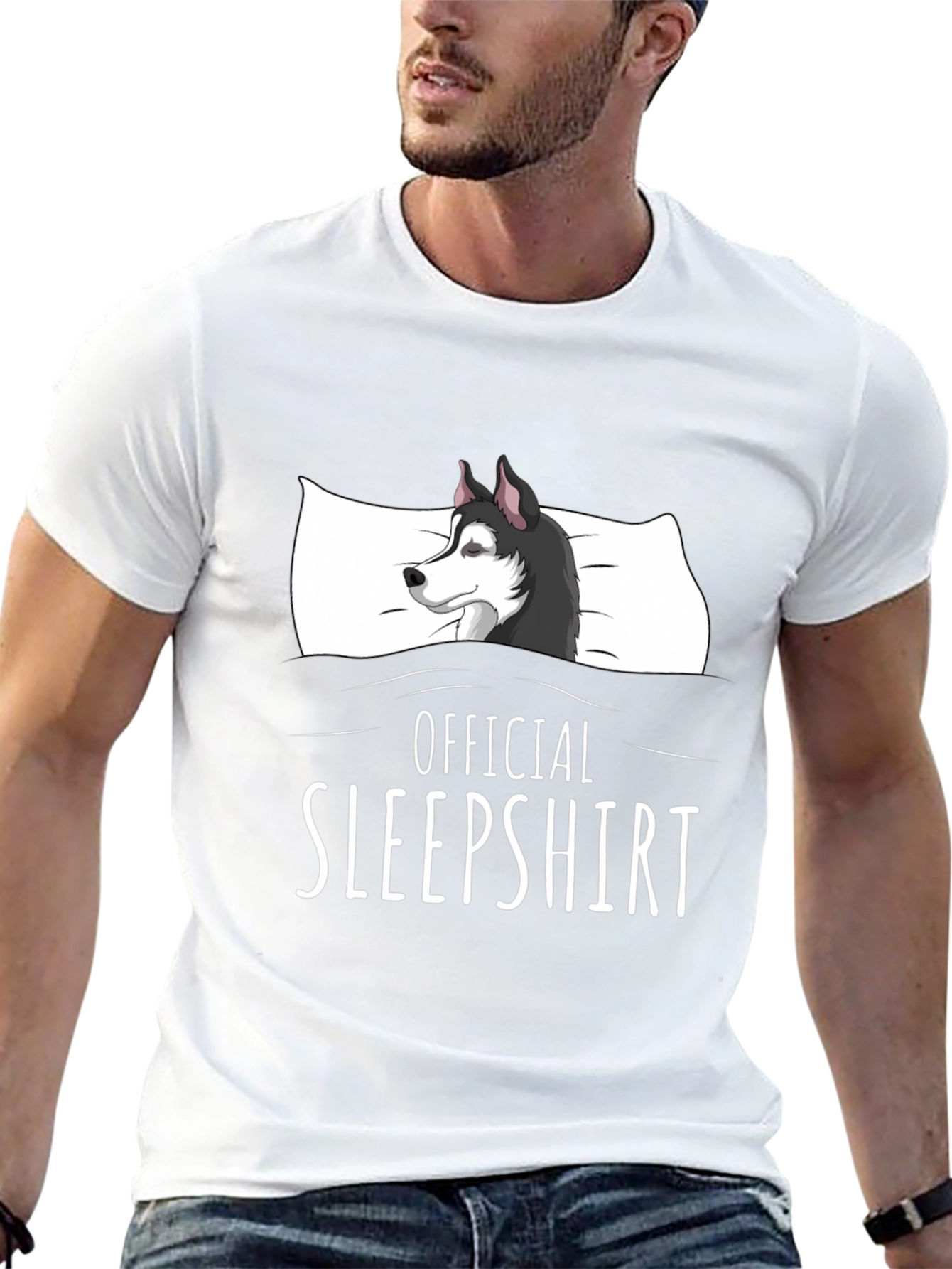 Official Sleepshirt Husky Graphic T-Shirt