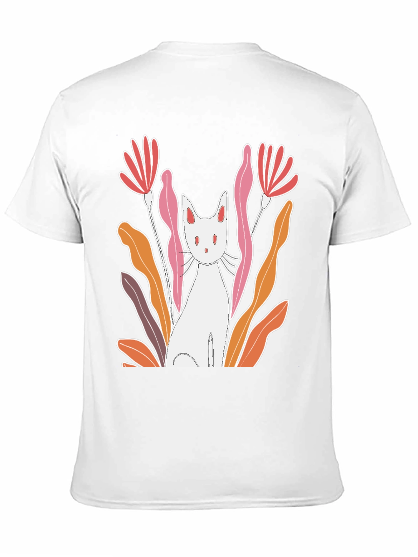 Cat & Flowers Graphic Tee