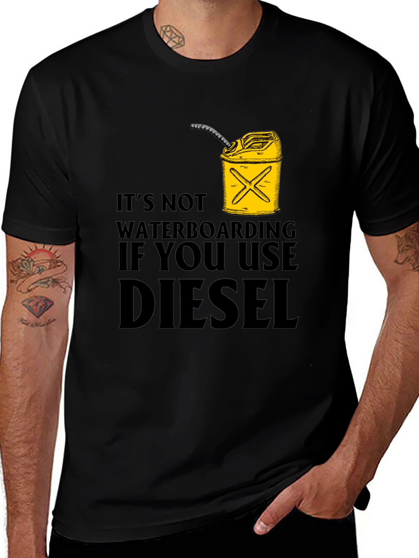 Diesel Waterboarding Humor T-Shirt