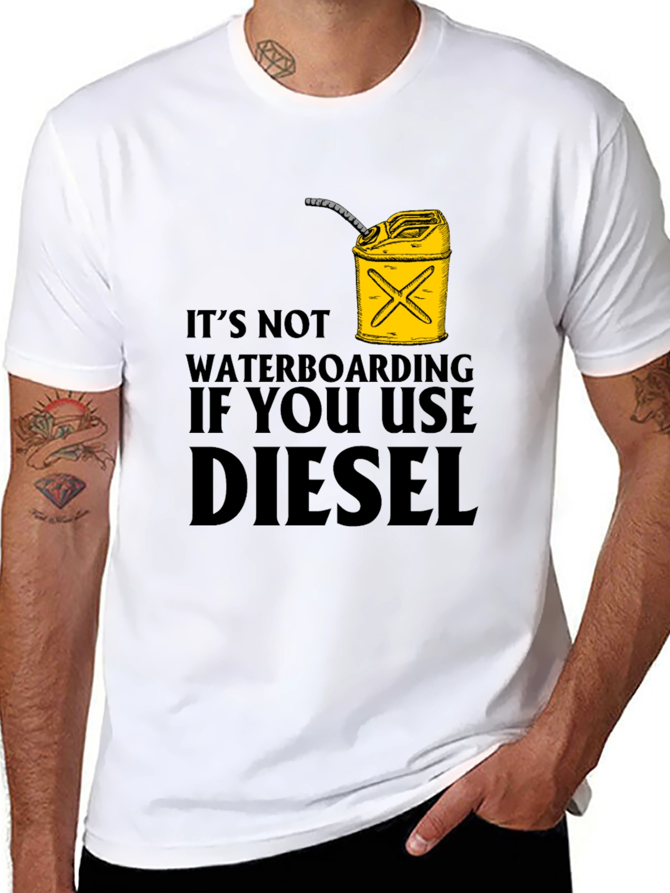 Diesel Waterboarding Humor T-Shirt