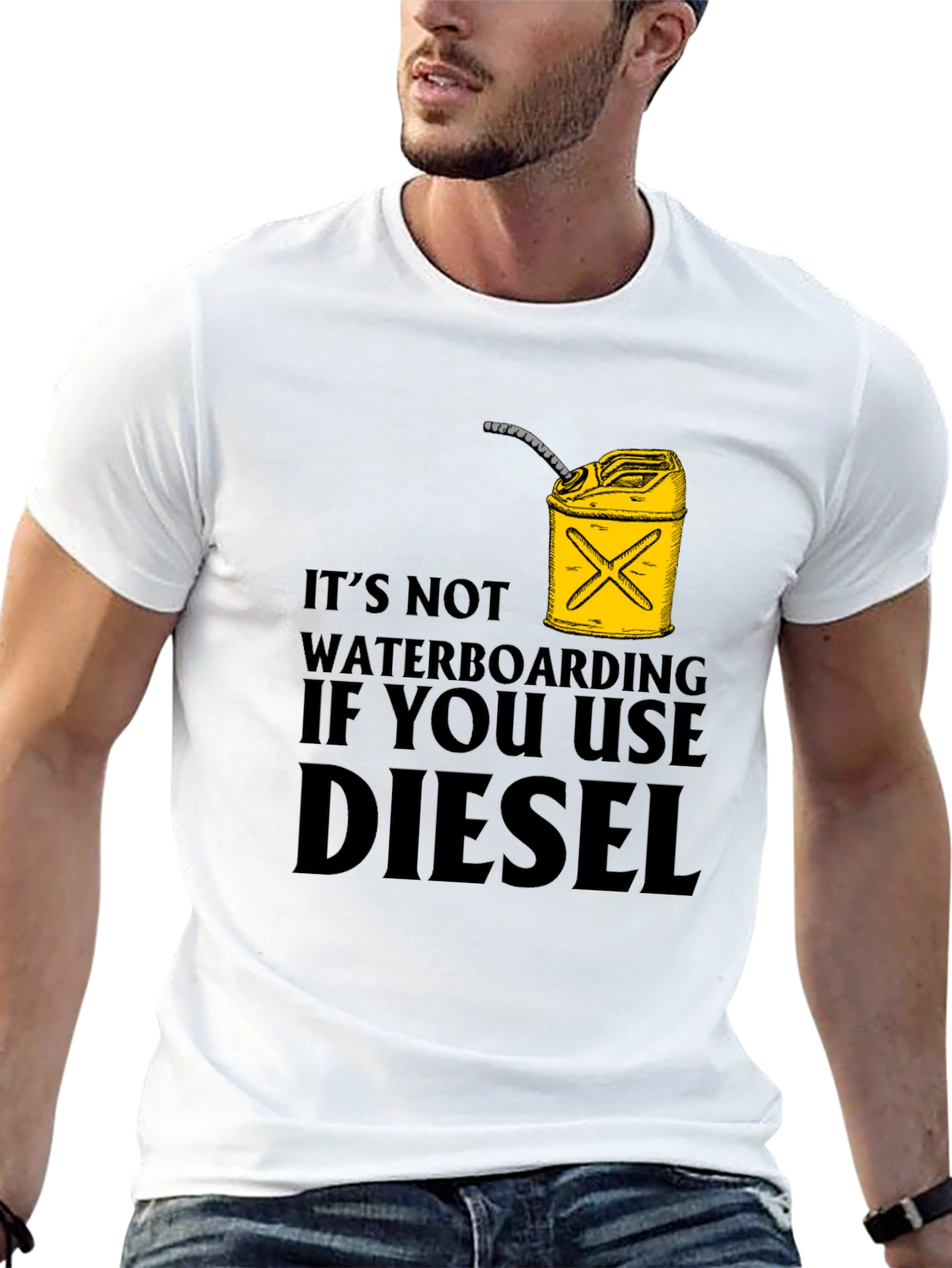 Diesel Waterboarding Humor T-Shirt