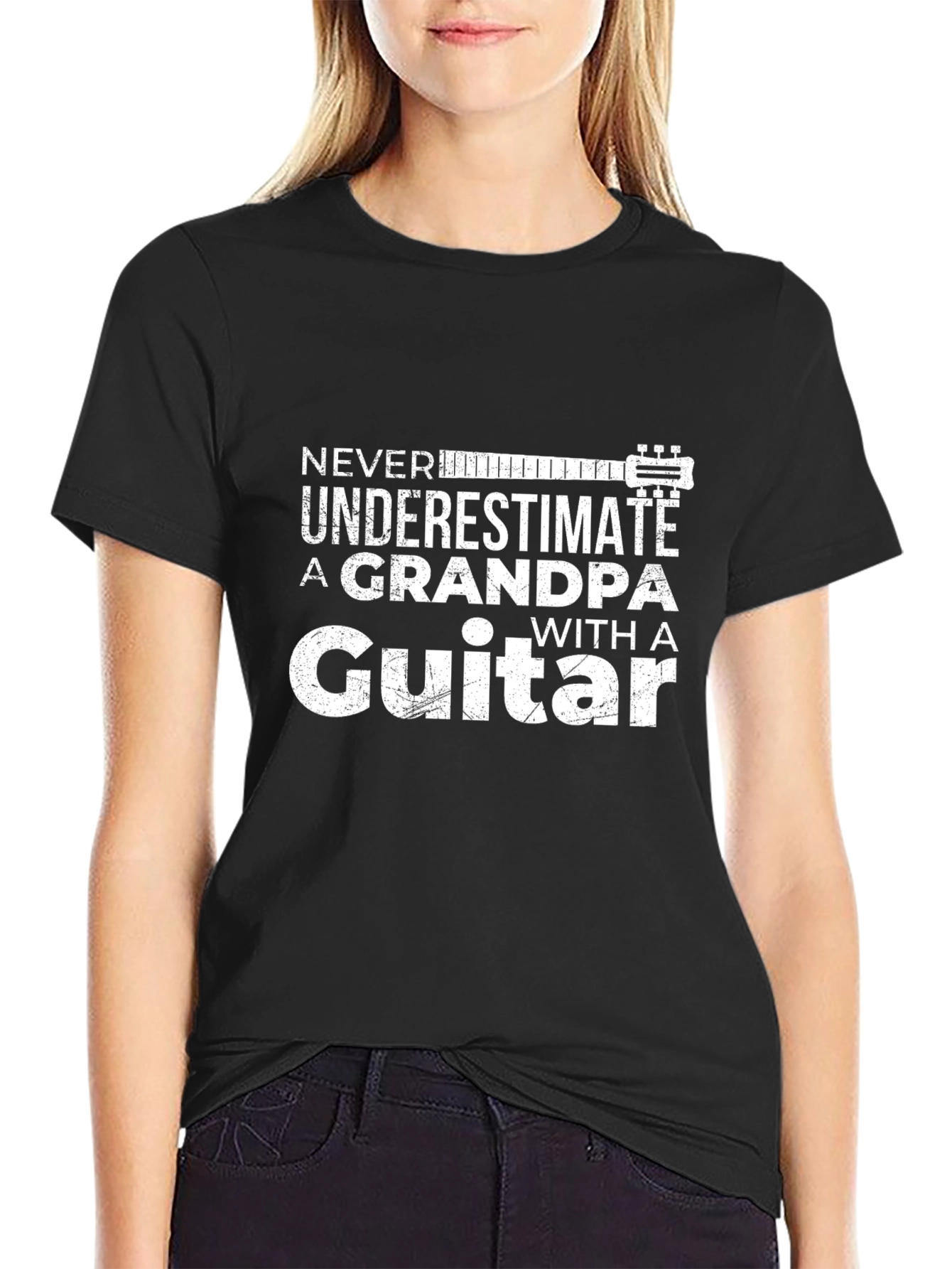 Grandpa Guitar T-Shirt - Never Underestimate