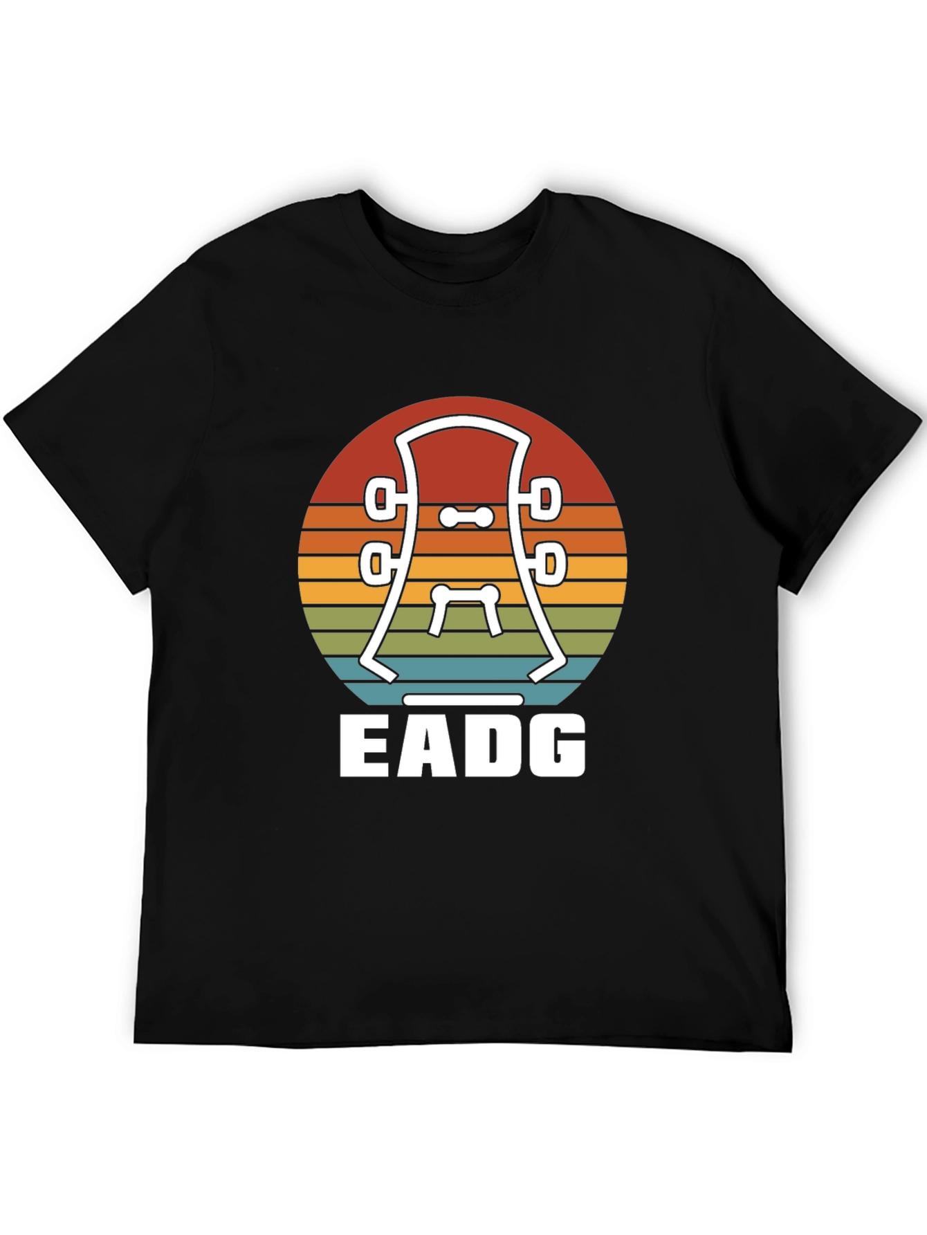 Guitar Headstock EADG T-Shirt - Musician Tee