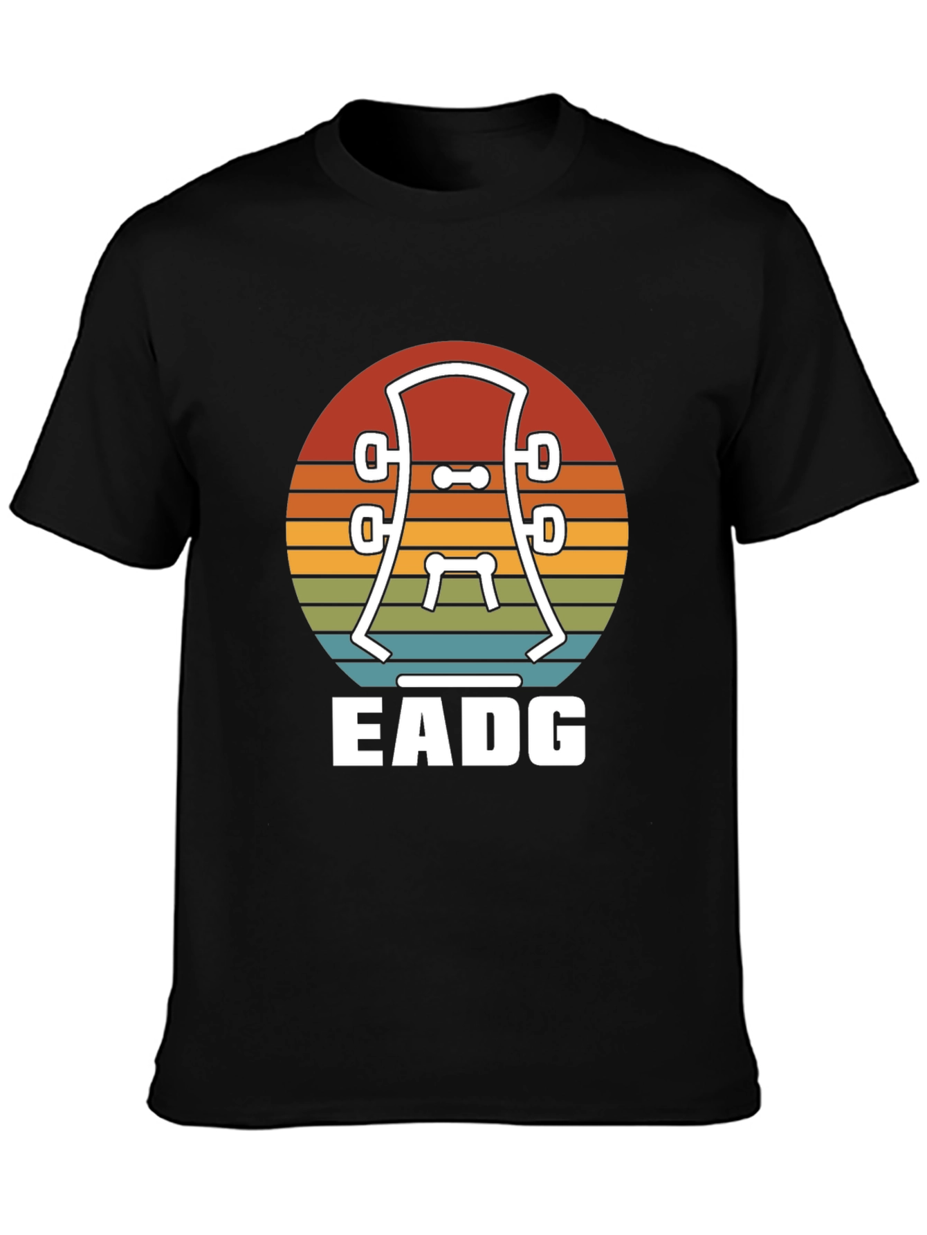Guitar Headstock EADG T-Shirt - Musician Tee