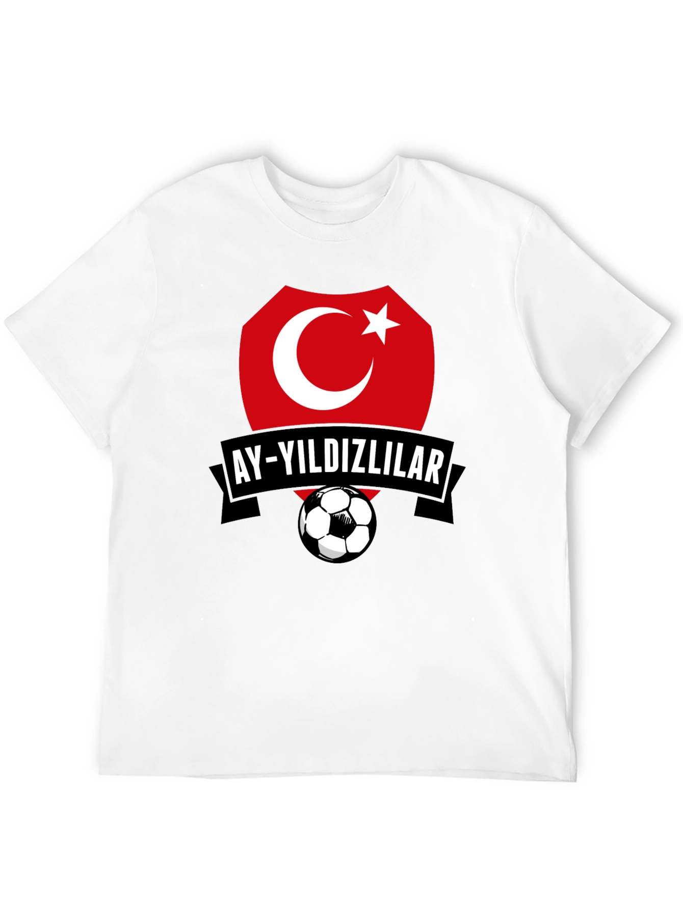 Turkey Soccer Team Graphic Black T-Shirt