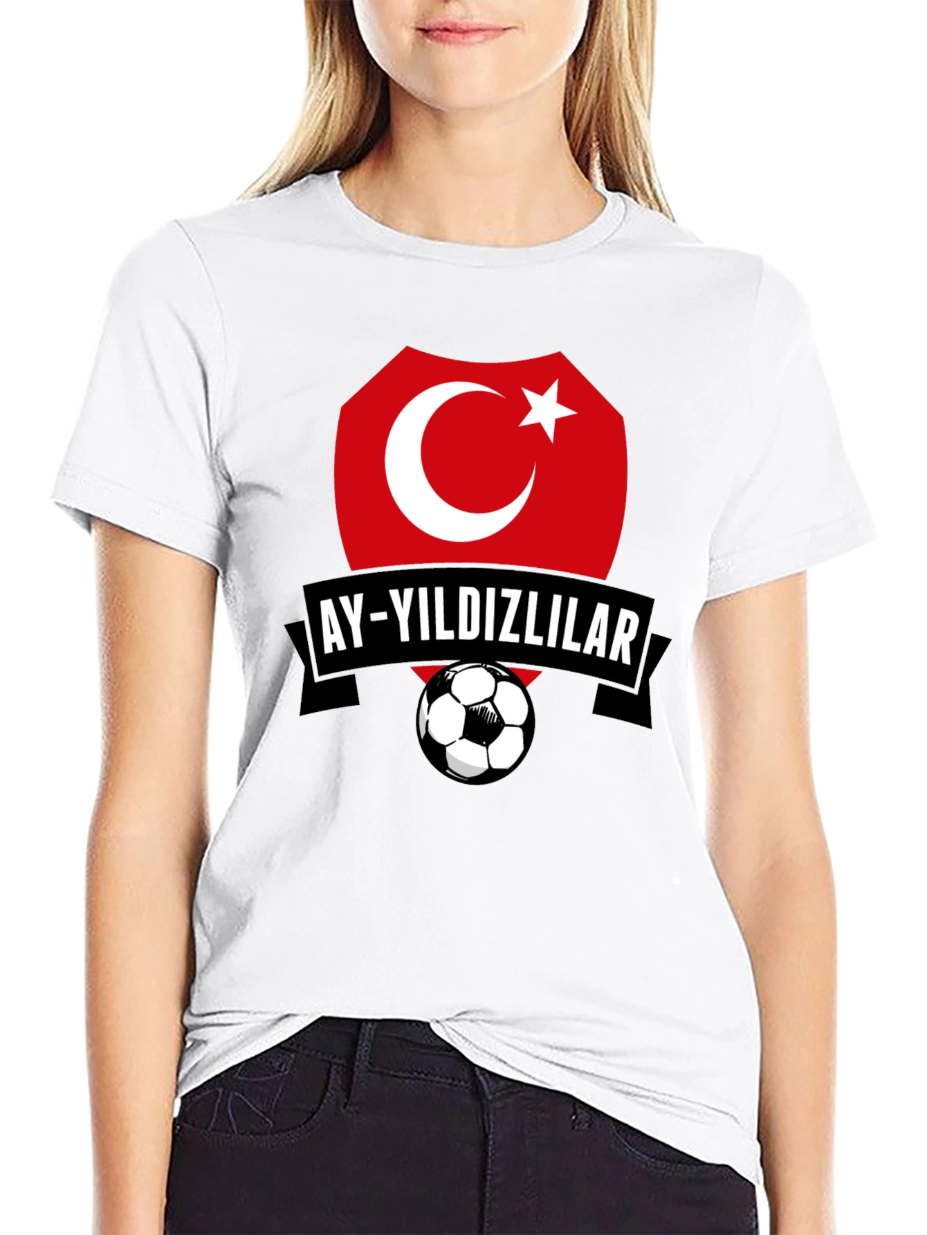 Turkey Soccer Team Graphic Black T-Shirt