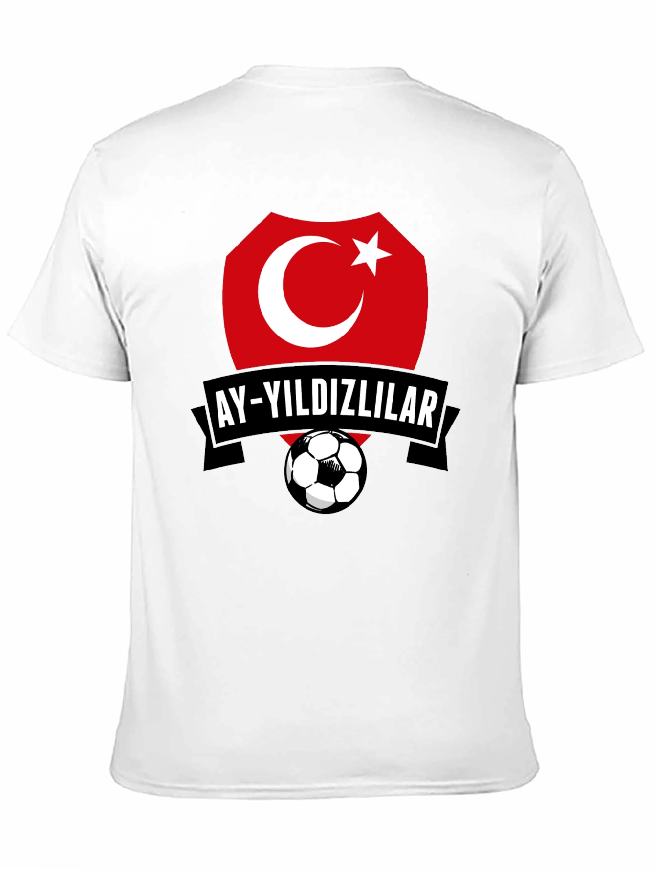 Turkey Soccer Team Graphic Black T-Shirt