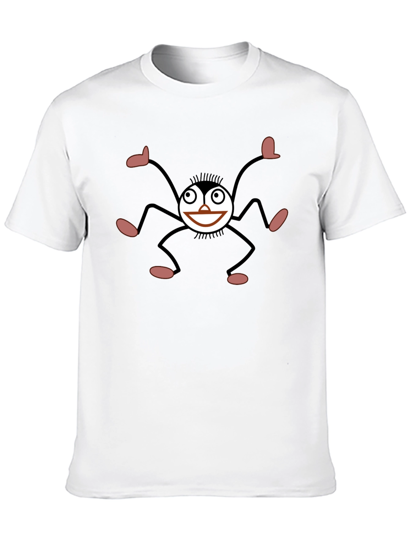 Funky Spider Graphic Black T-Shirt