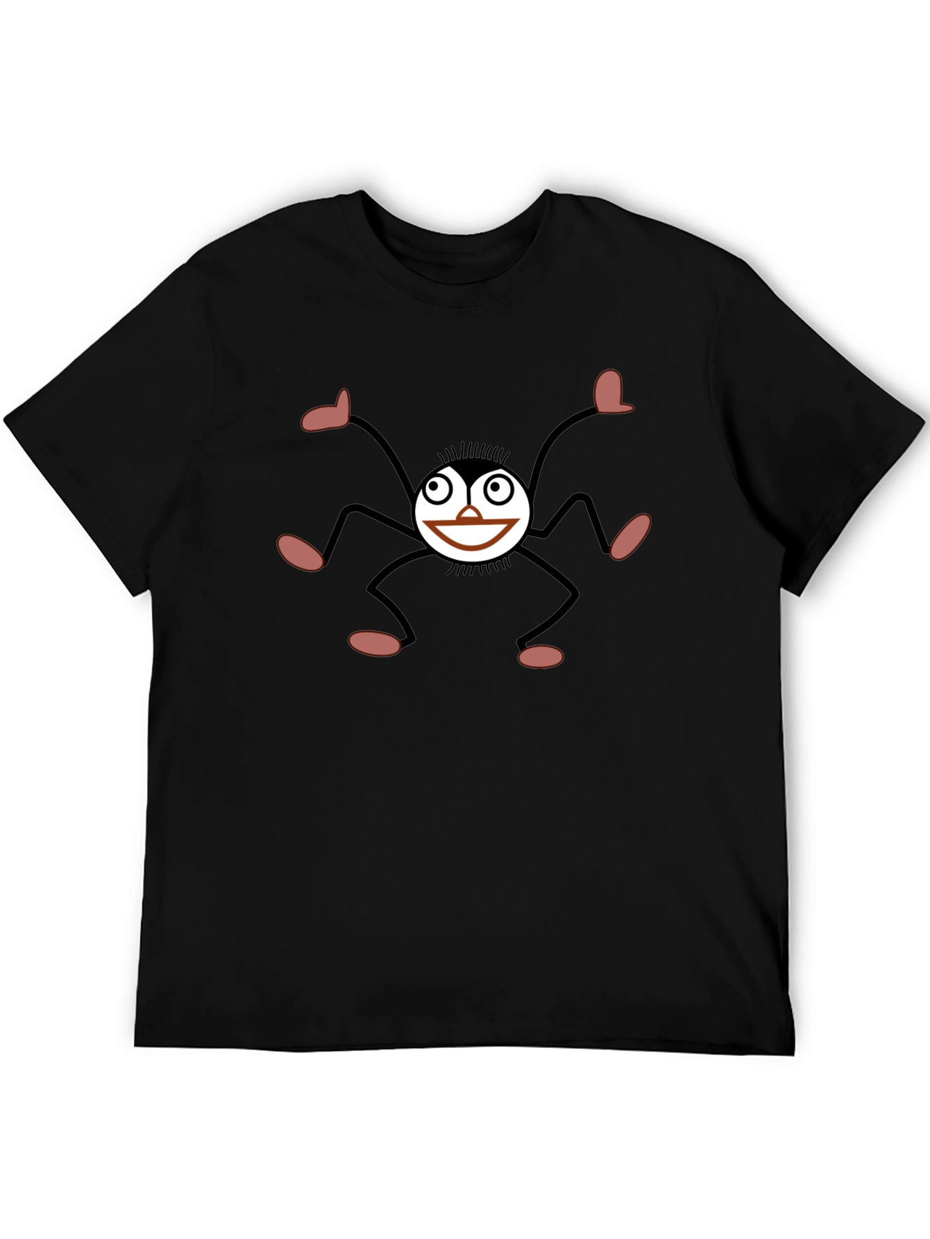 Funky Spider Graphic Black T-Shirt