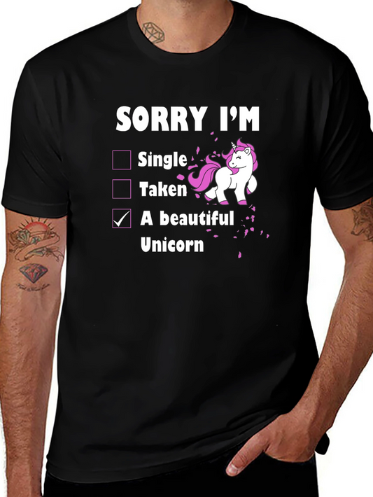 Funny Unicorn T-Shirt: Sorry Im A Beautiful Unicorn
