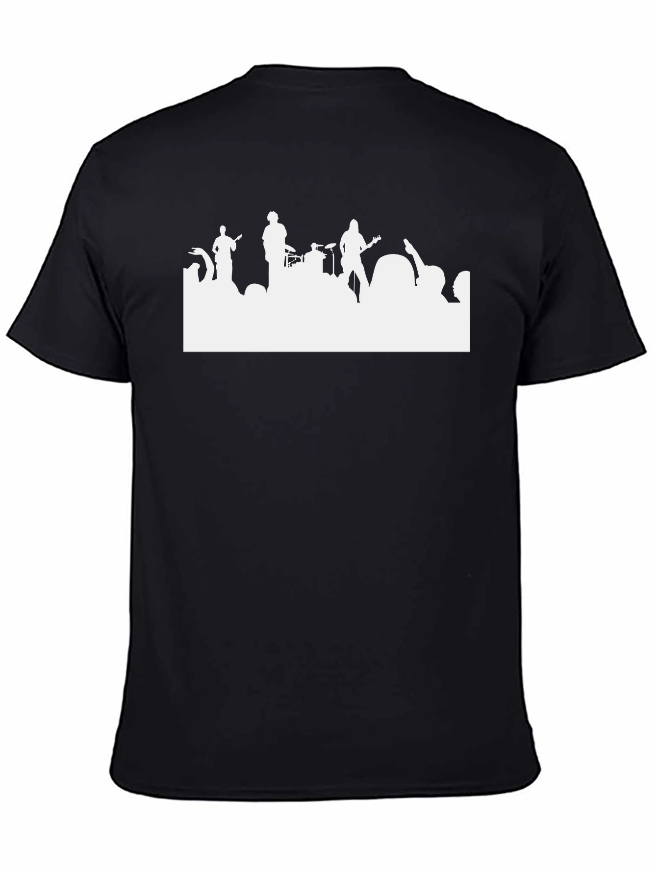 Band Silhouette Graphic Tee - Black