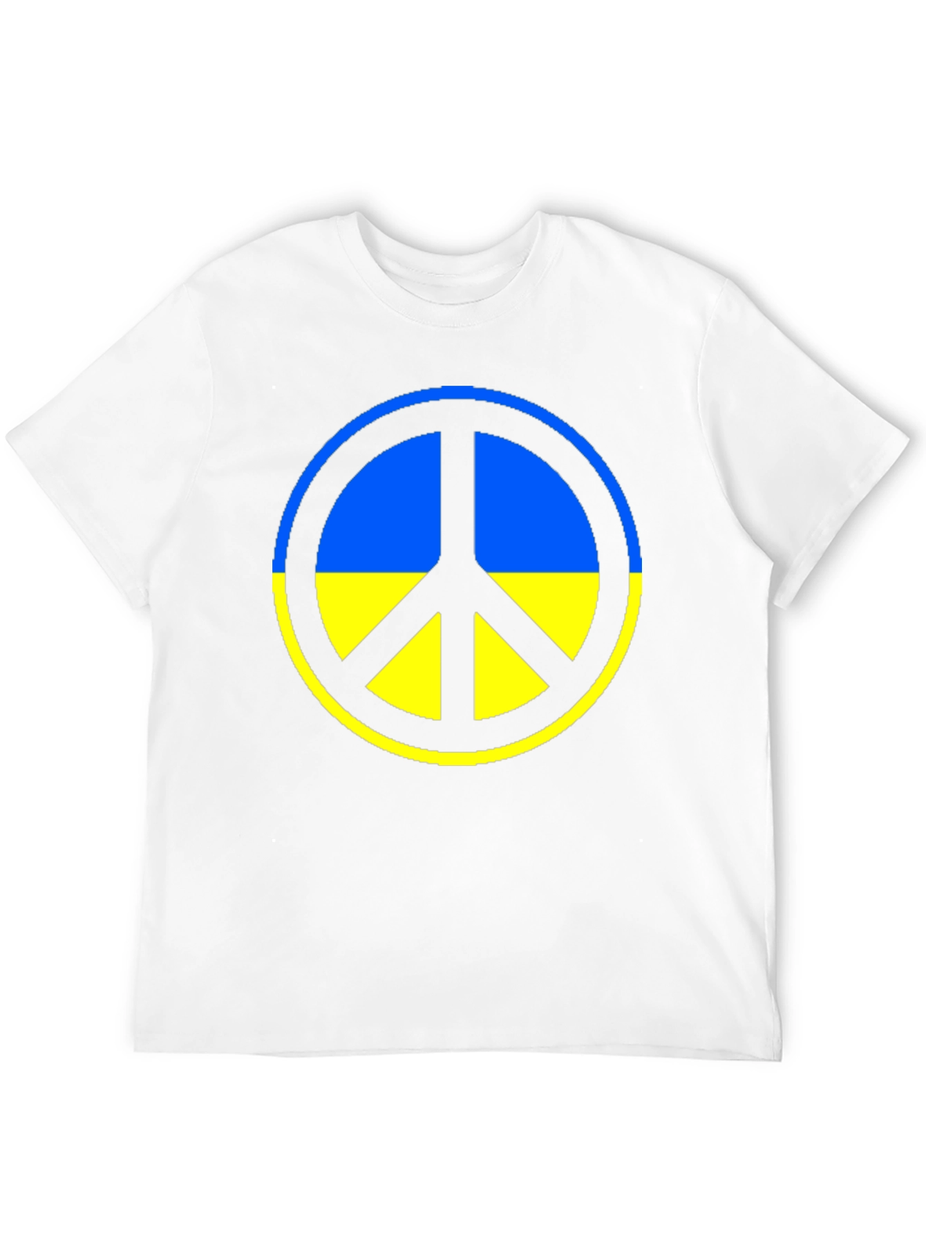 Ukraine Peace Symbol T-Shirt - Black