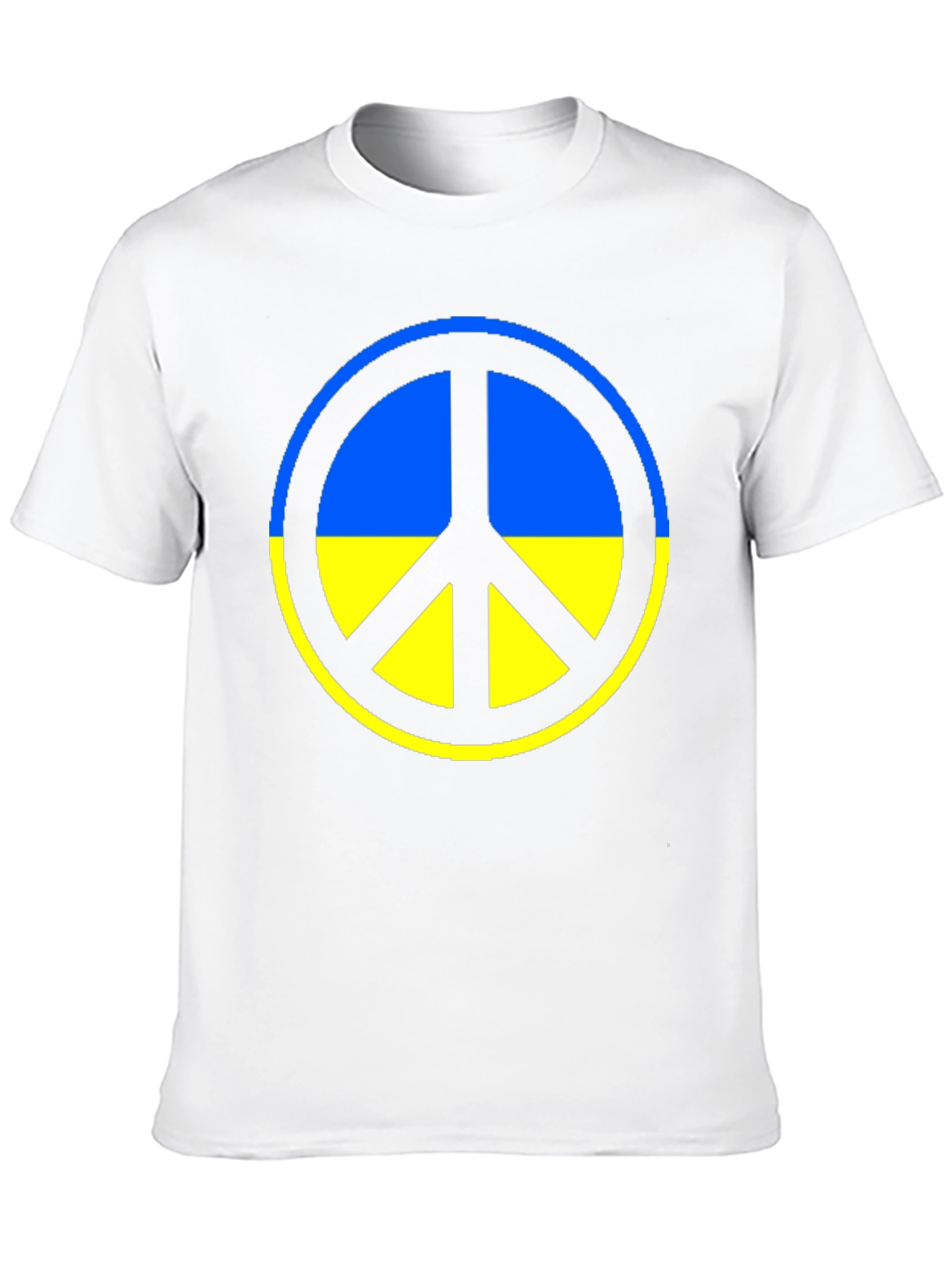 Ukraine Peace Symbol T-Shirt - Black