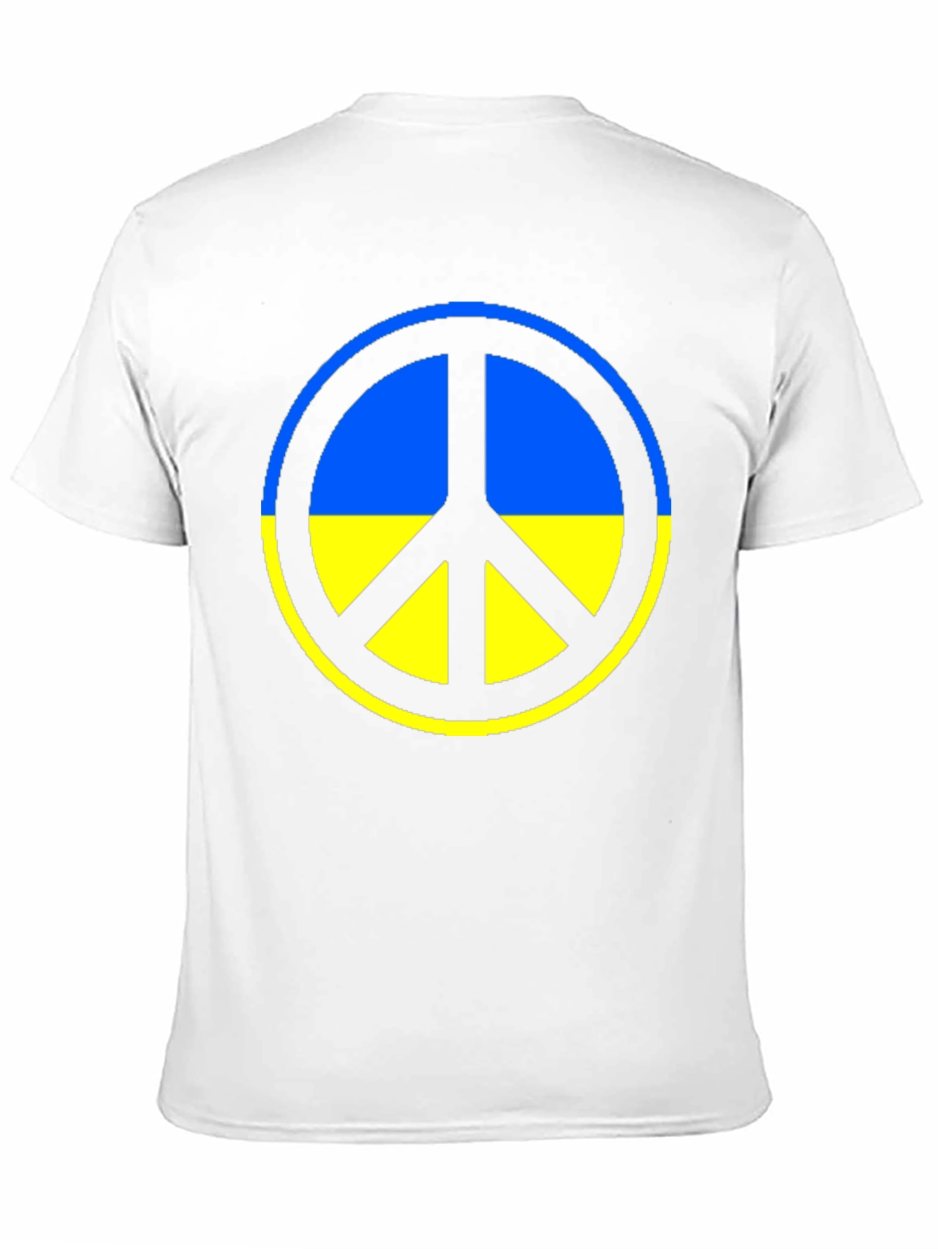 Ukraine Peace Symbol T-Shirt - Black