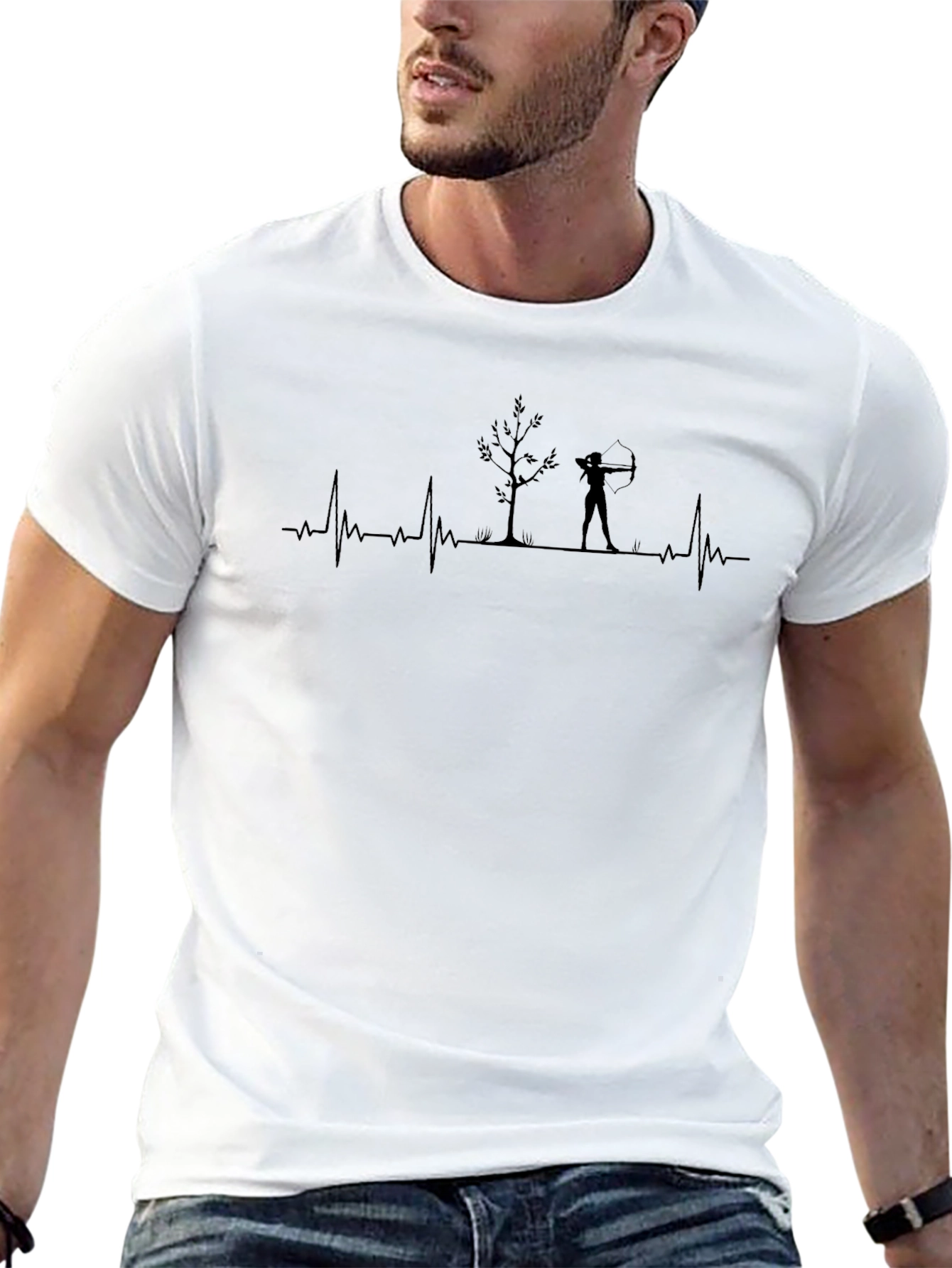 Archer Heartbeat Black T-Shirt