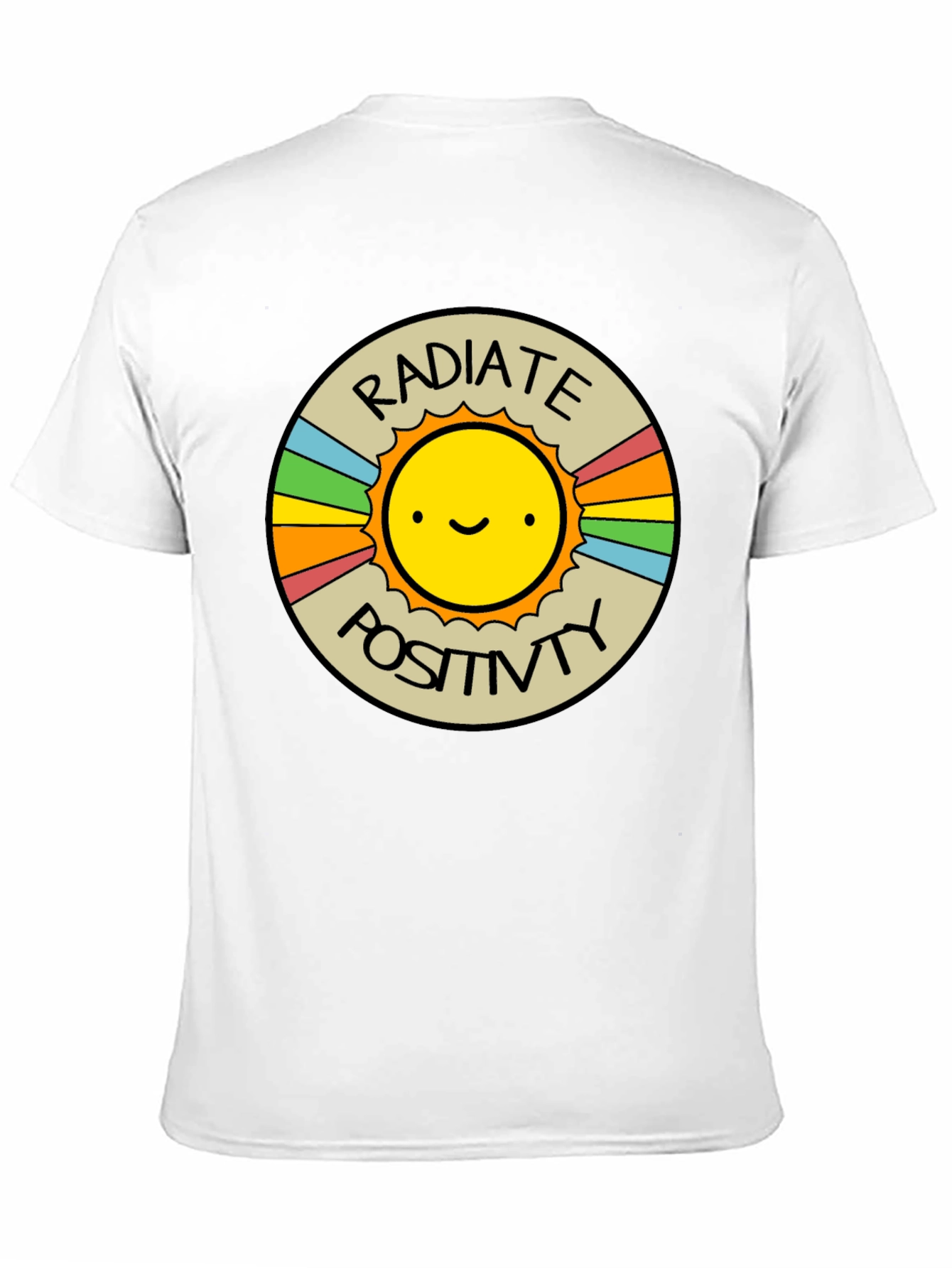 Radiate Positivity Graphic T-Shirt - Crew Neck