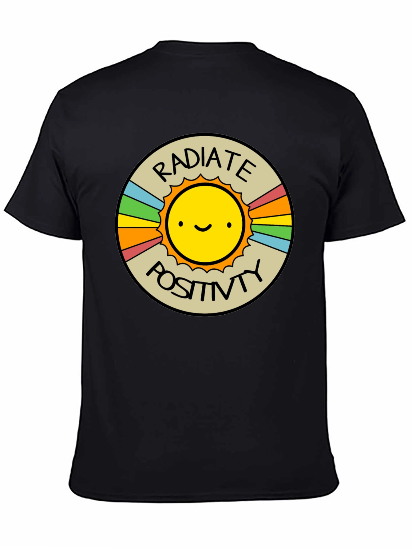 Radiate Positivity Graphic T-Shirt - Crew Neck