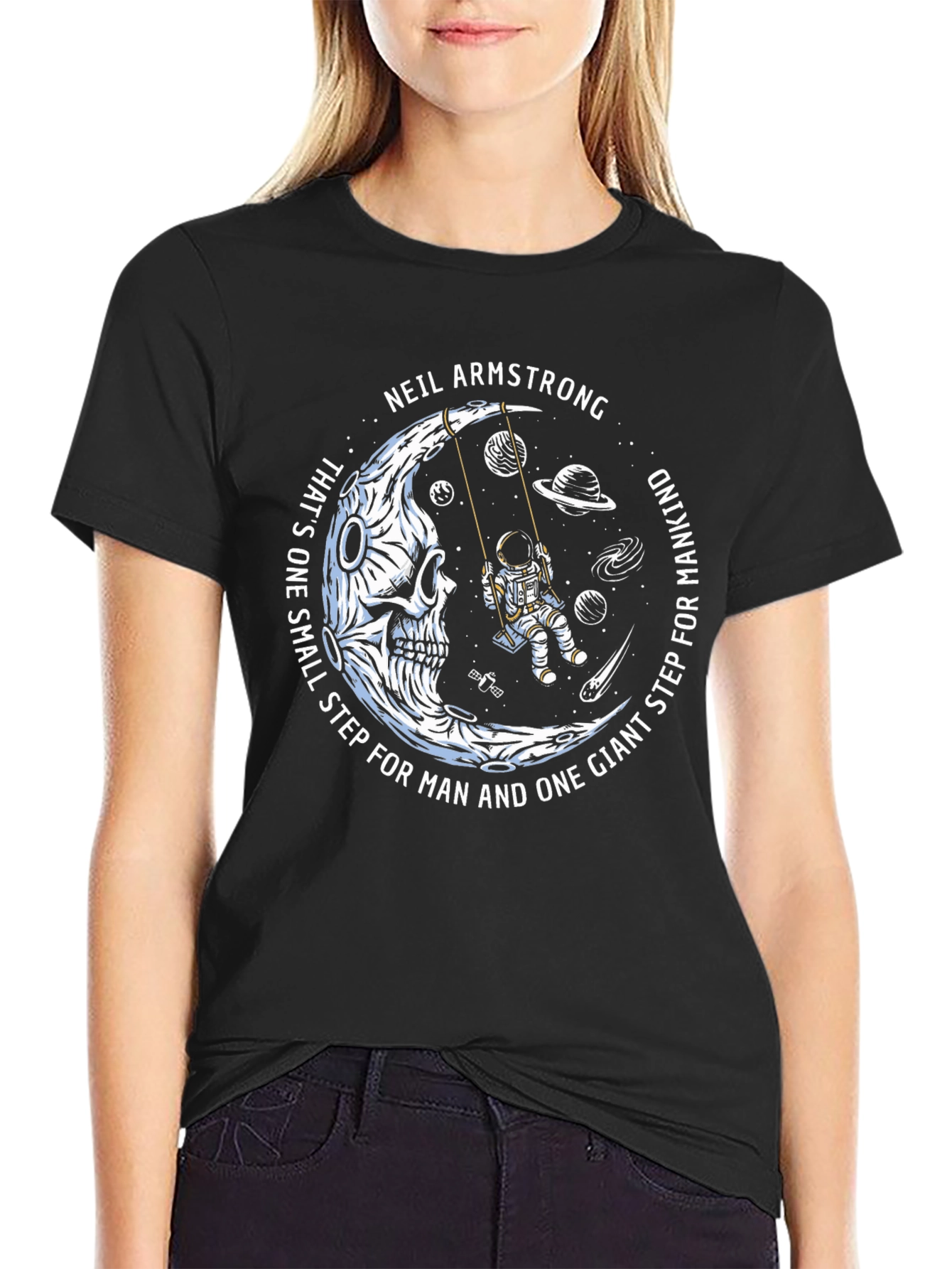 Neil Armstrong Moon Landing Graphic T-Shirt