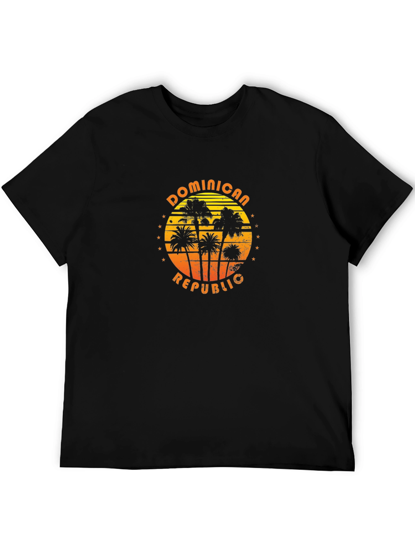 Dominican Republic Palm Tree Graphic T-Shirt