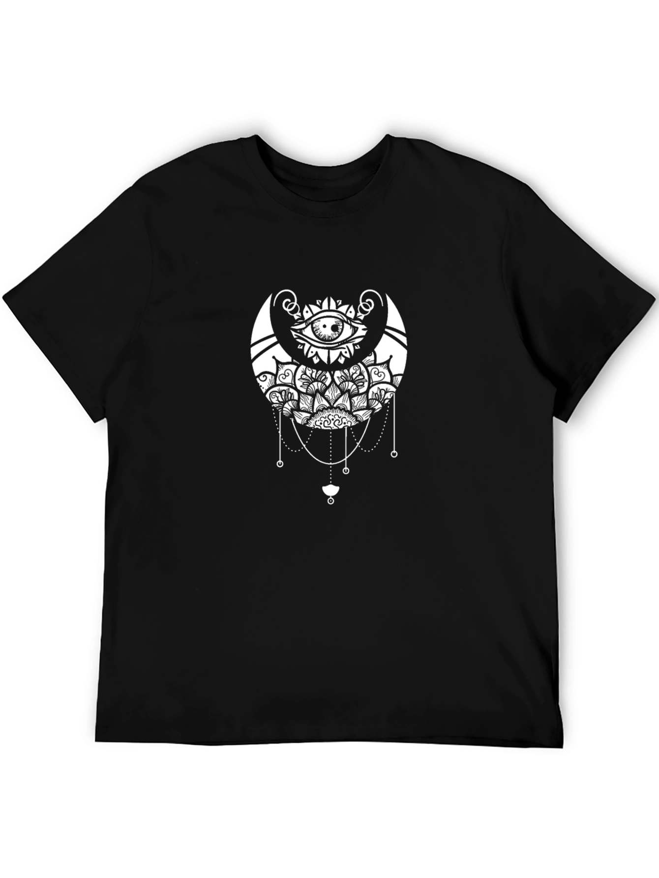 Mystic Eye Mandala Graphic Black T-Shirt