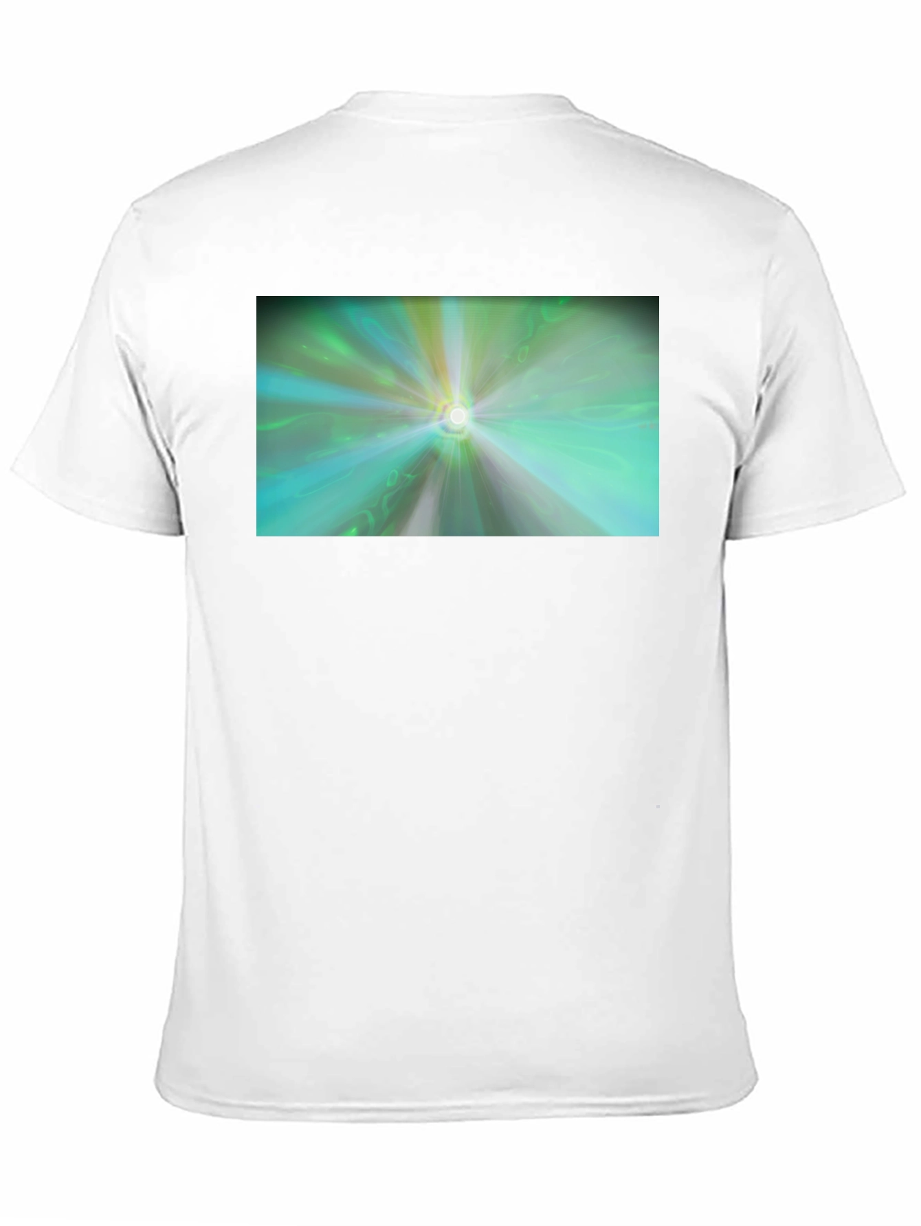 Abstract Light Burst T-Shirt - Black Cotton Blend