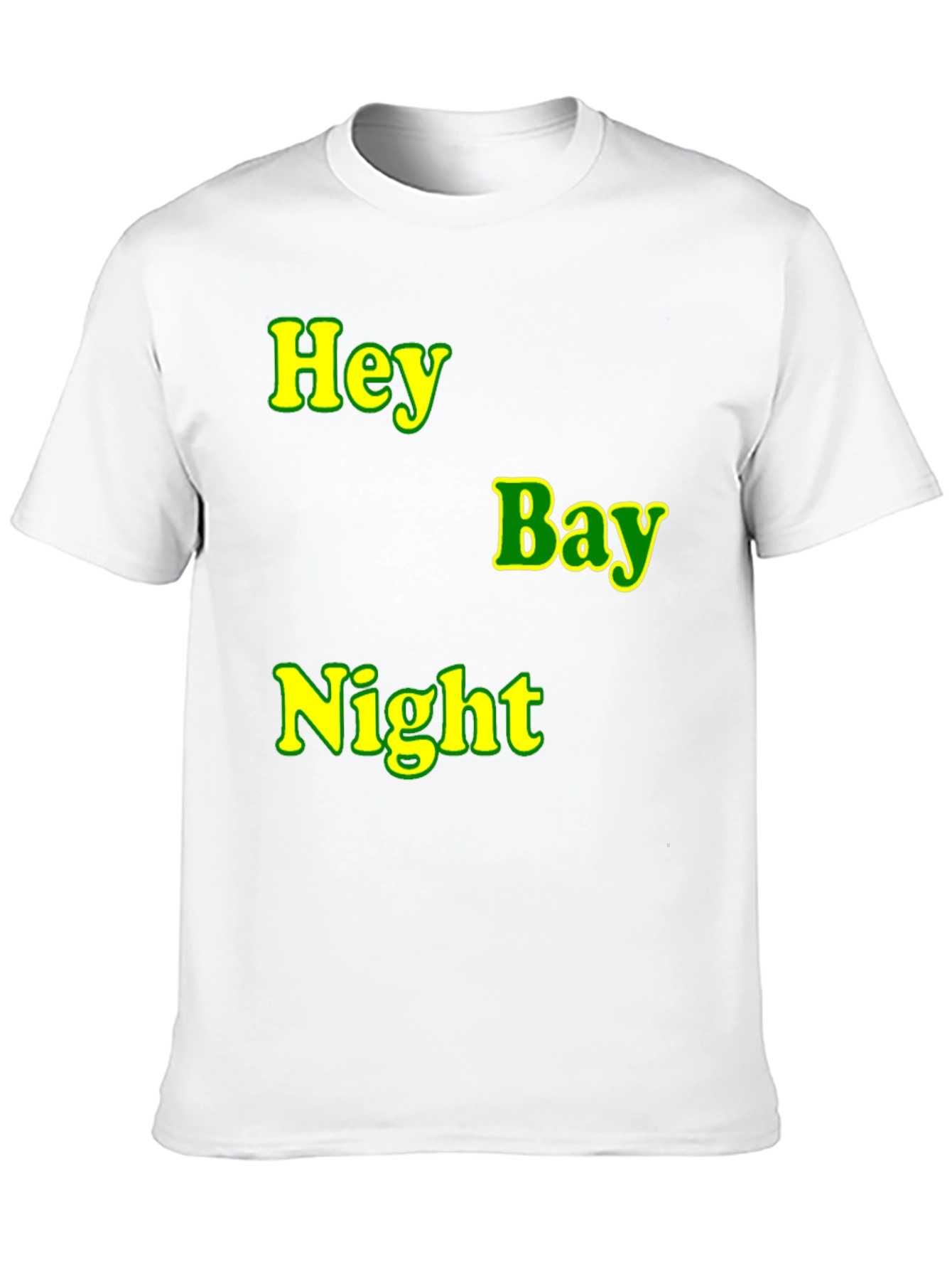 Hey Bay Night T-Shirt - Black Graphic Tee