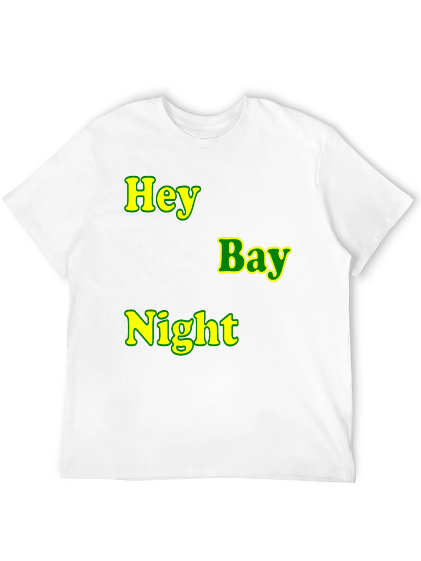 Hey Bay Night T-Shirt - Black Graphic Tee