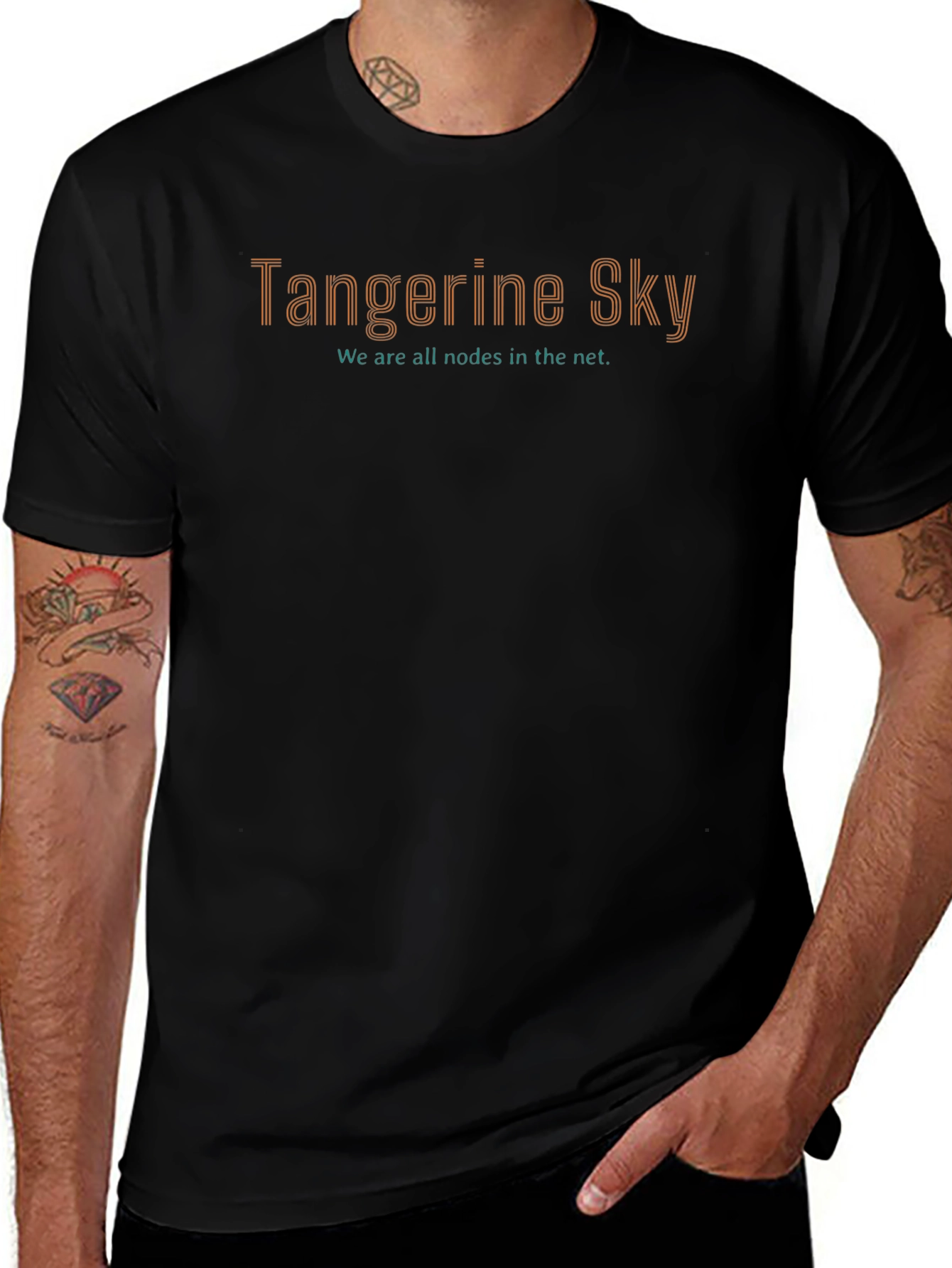 Tangerine Sky Graphic Tee - Stylish Comfort