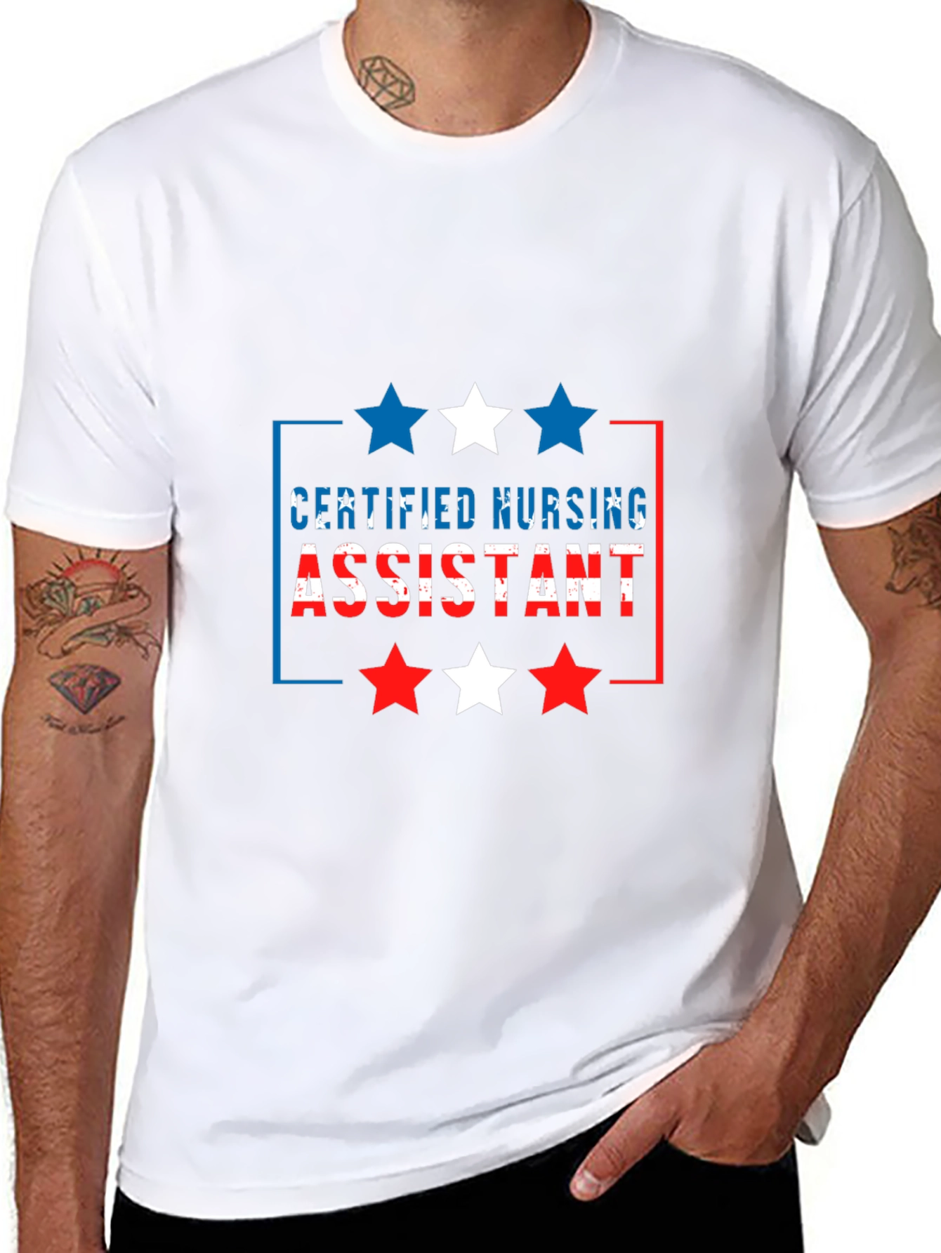 Certified Nursing Assistant Patriotic T-Shirt