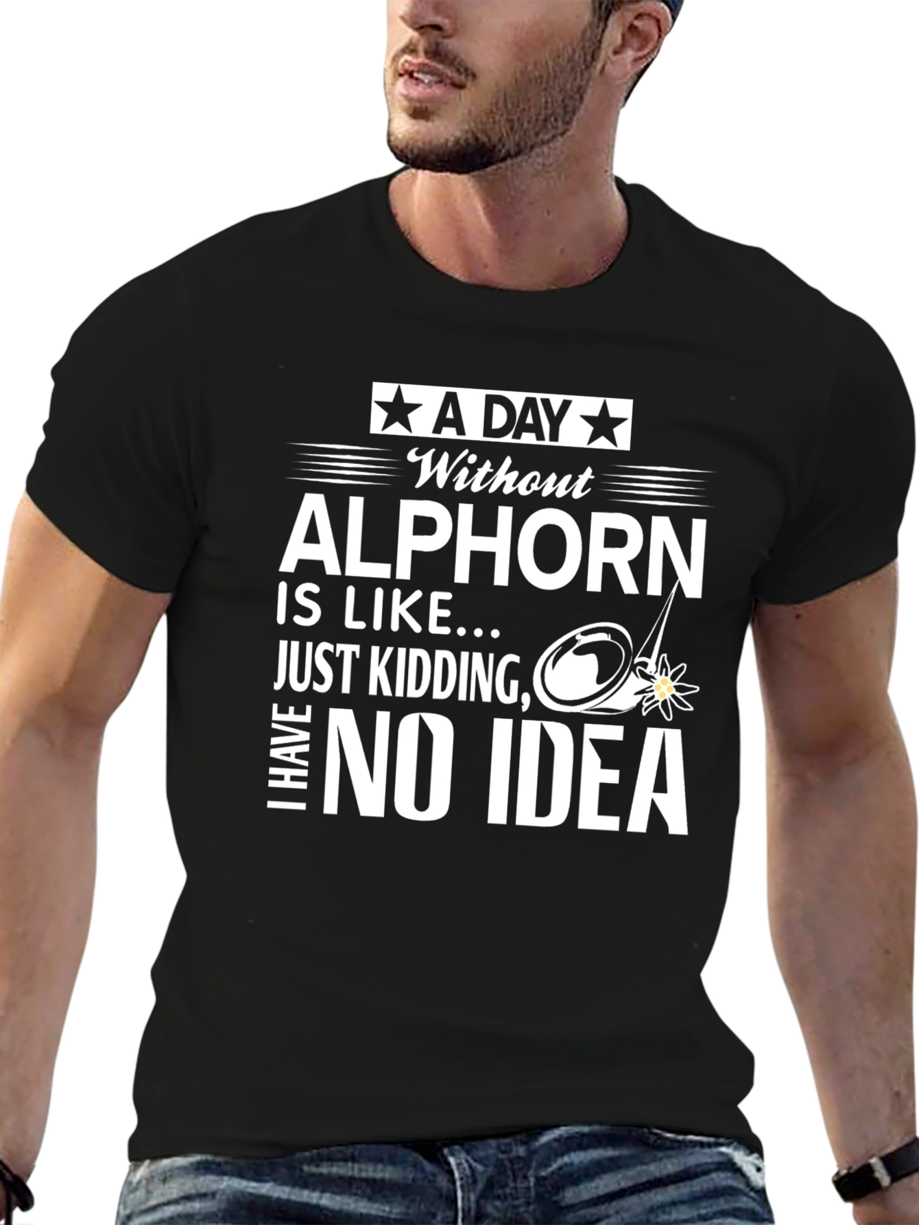 Alphorn Humor Graphic T-Shirt