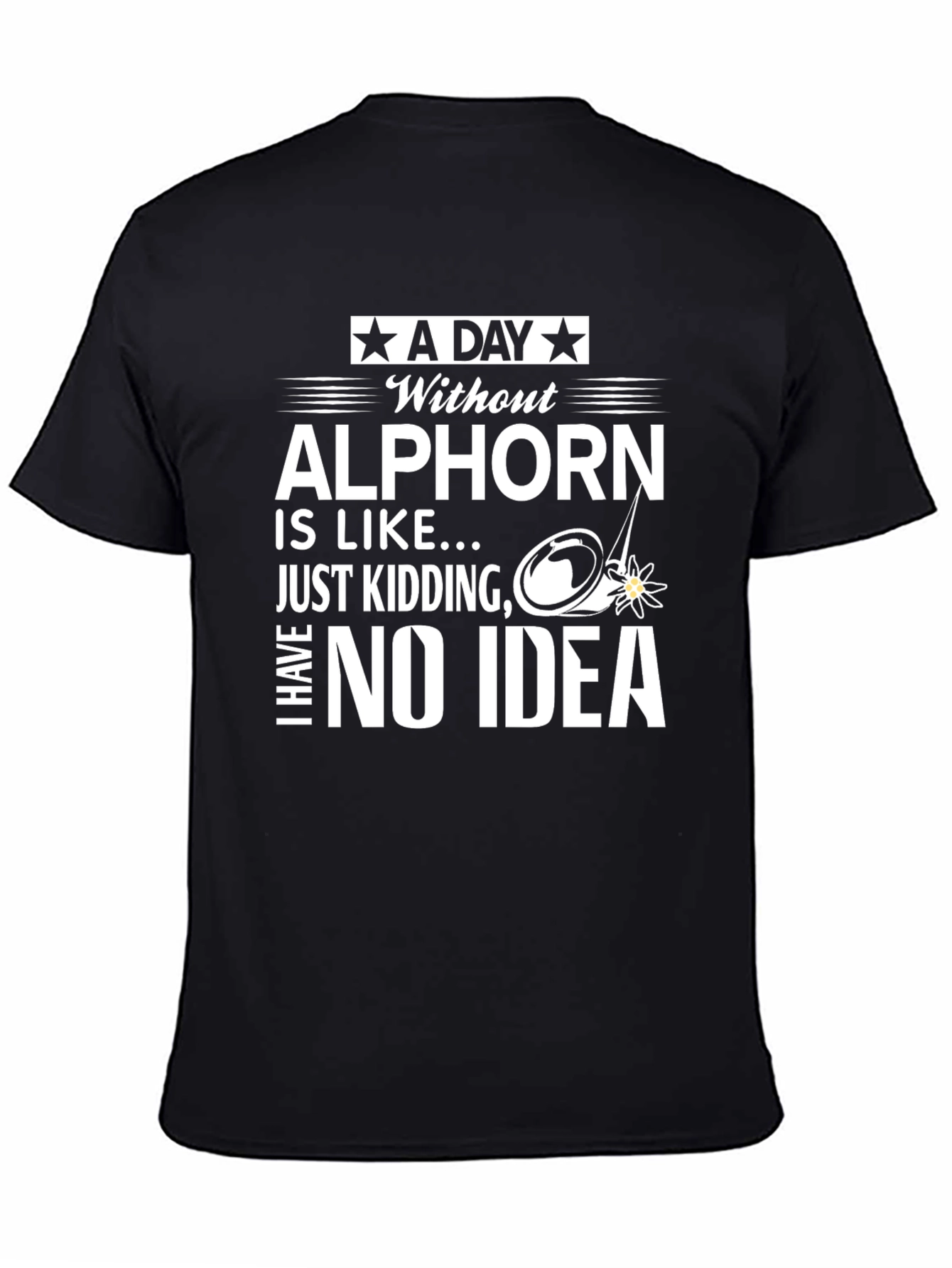 Alphorn Humor Graphic T-Shirt