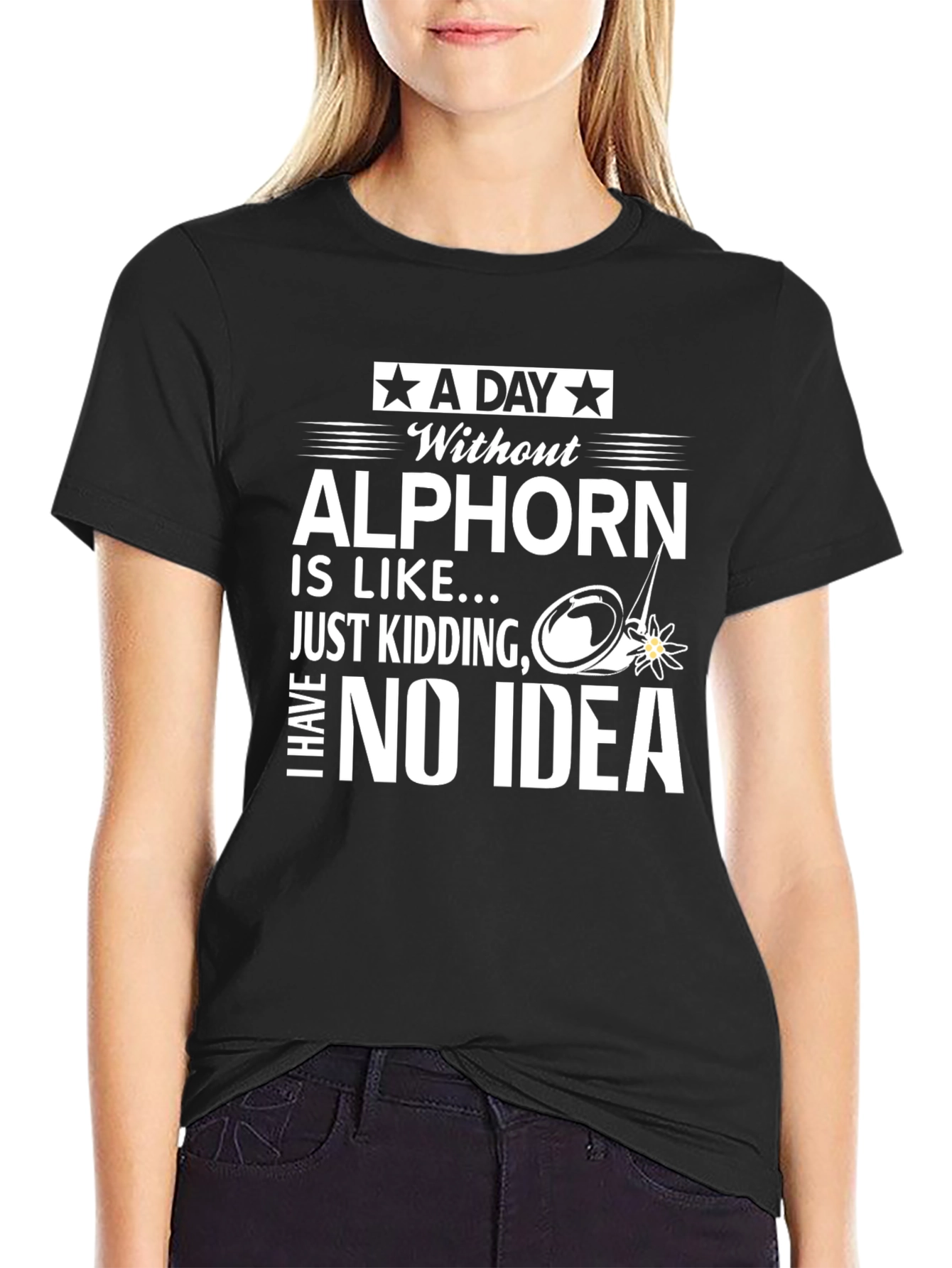 Alphorn Humor Graphic T-Shirt