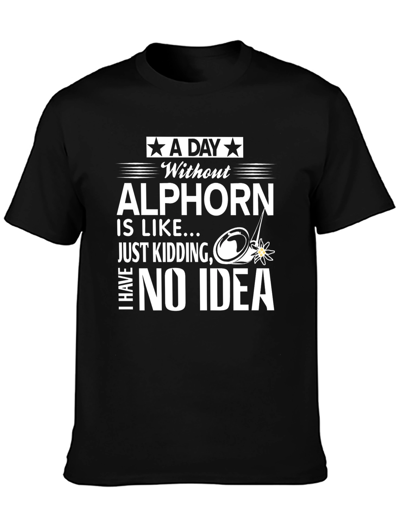 Alphorn Humor Graphic T-Shirt