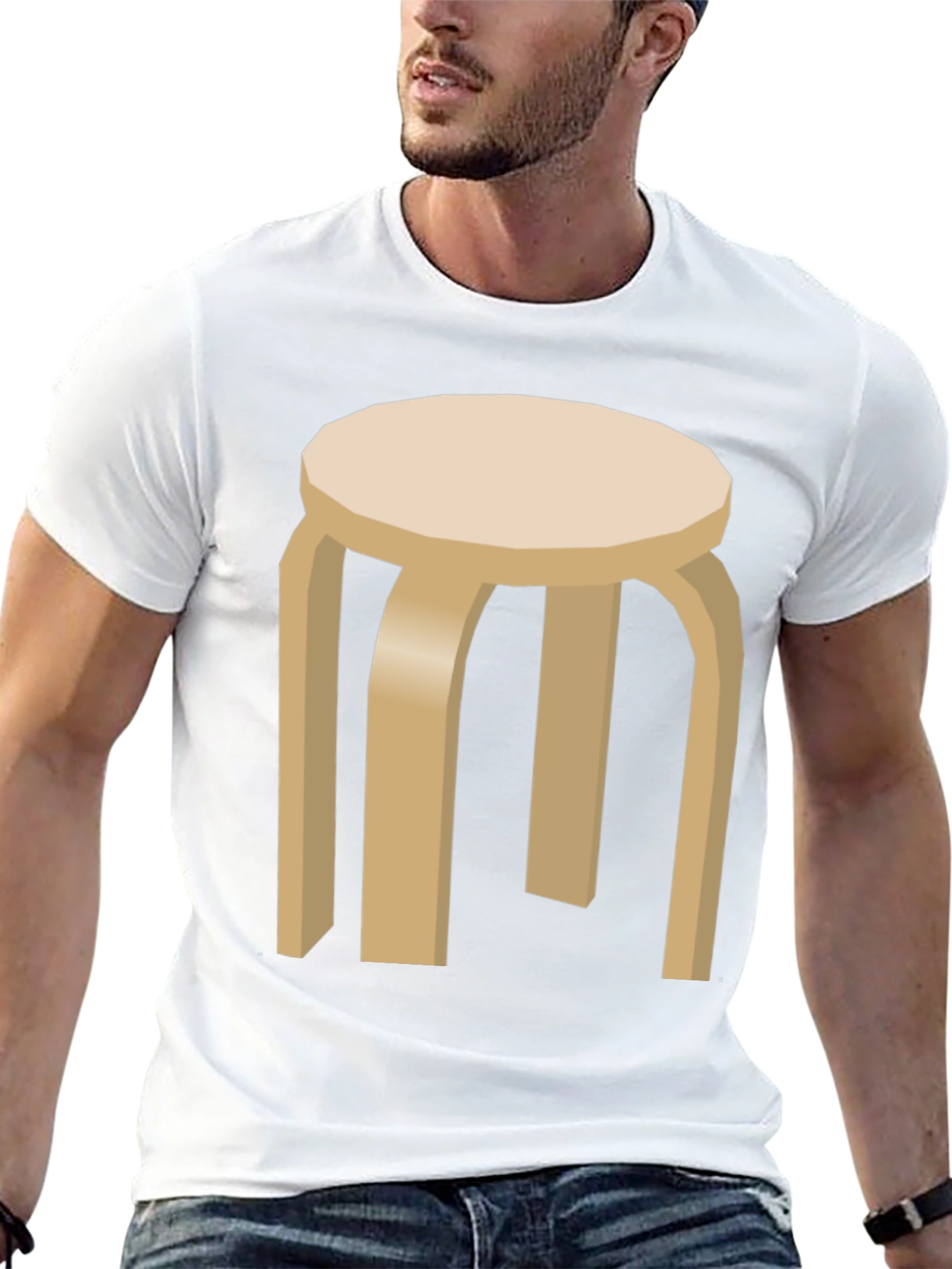 Stool Graphic T-Shirt - Modern Minimalist Tee