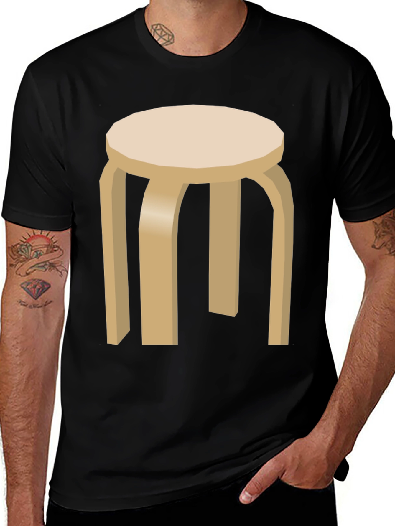 Stool Graphic T-Shirt - Modern Minimalist Tee